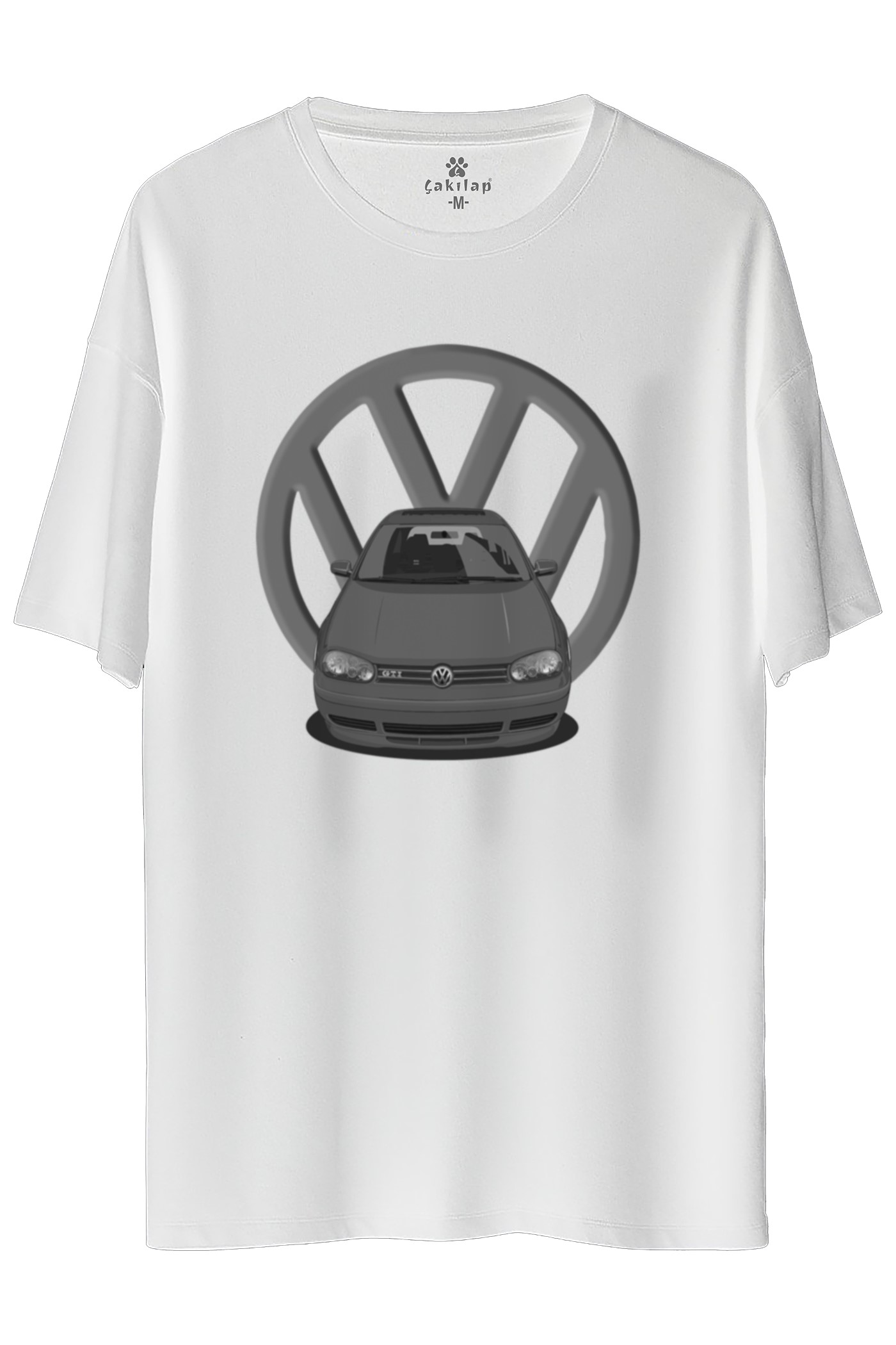 Vw Golf 4 Baskılı Oversize Tişört