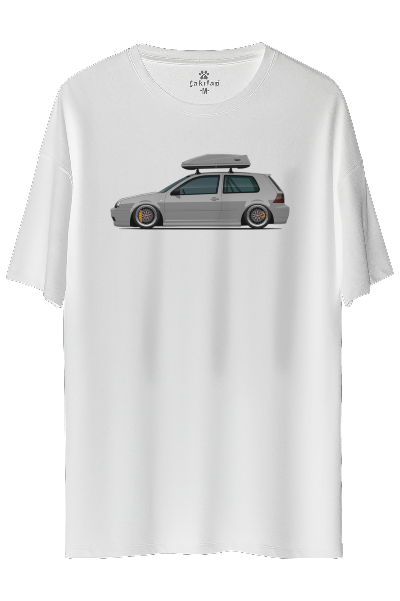 Vw Golf 4 Baskılı Oversize Tişört