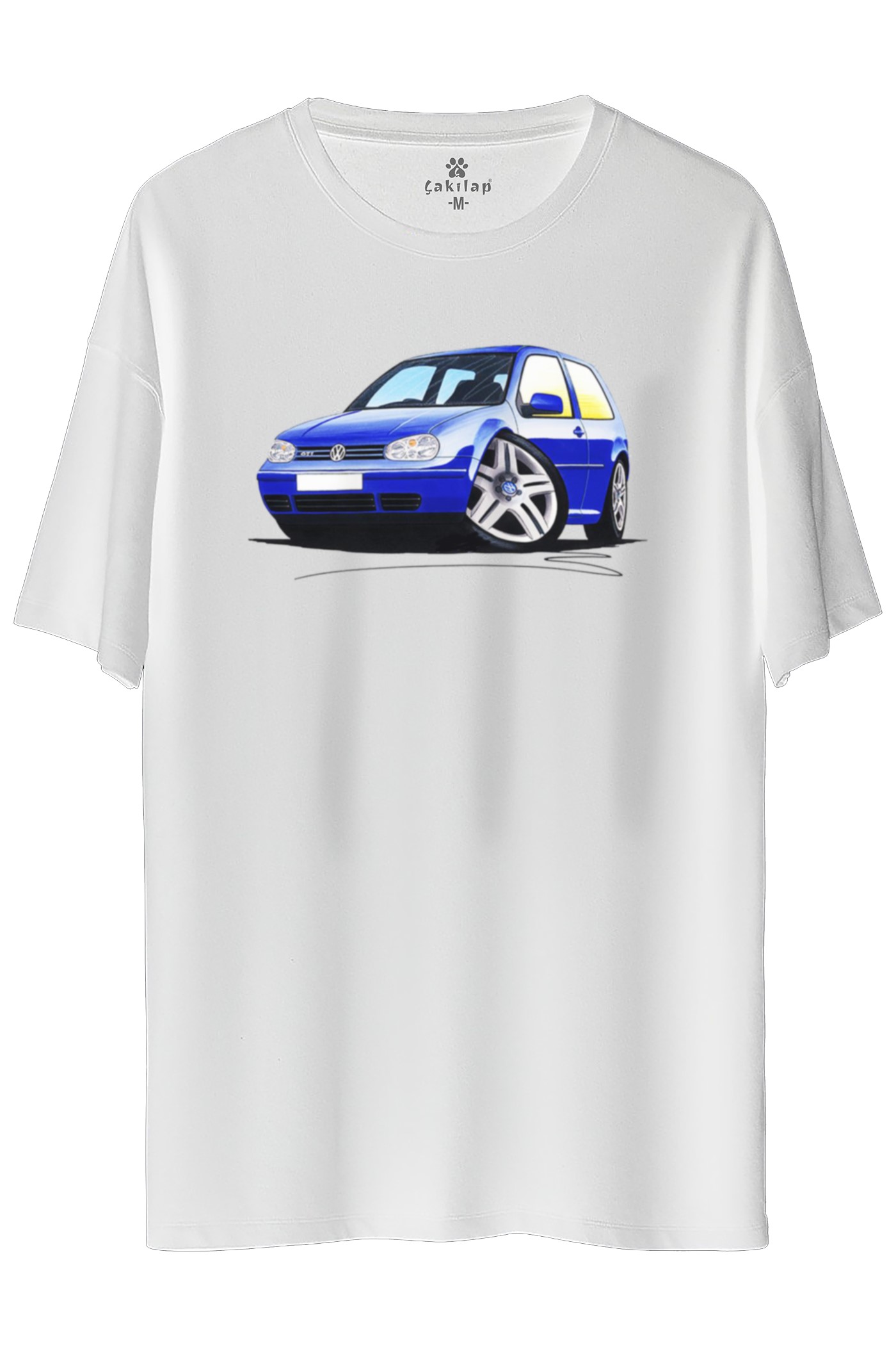 Vw Golf 4 Baskılı Oversize Tişört