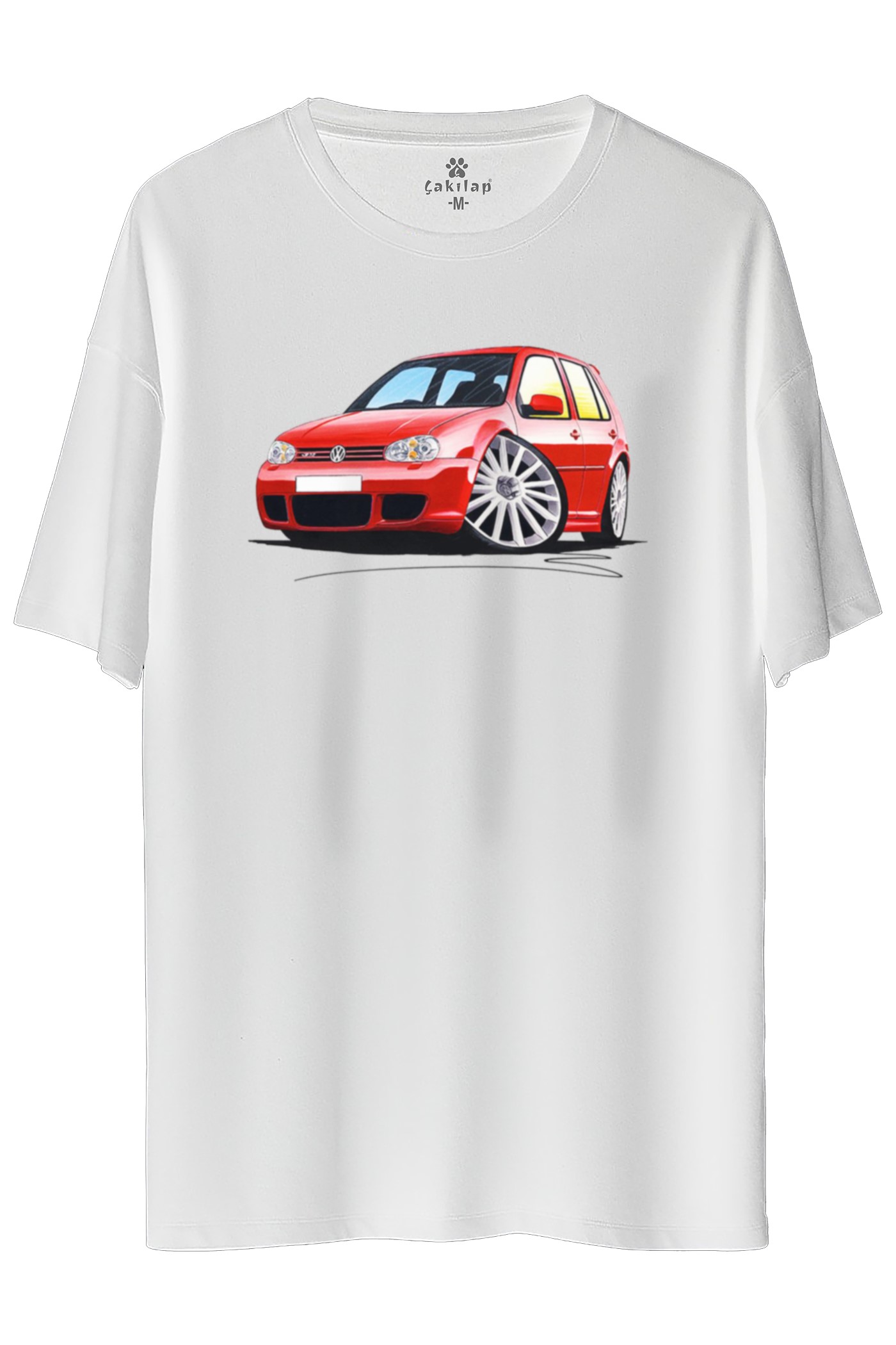 Vw Golf 4 Baskılı Oversize Tişört