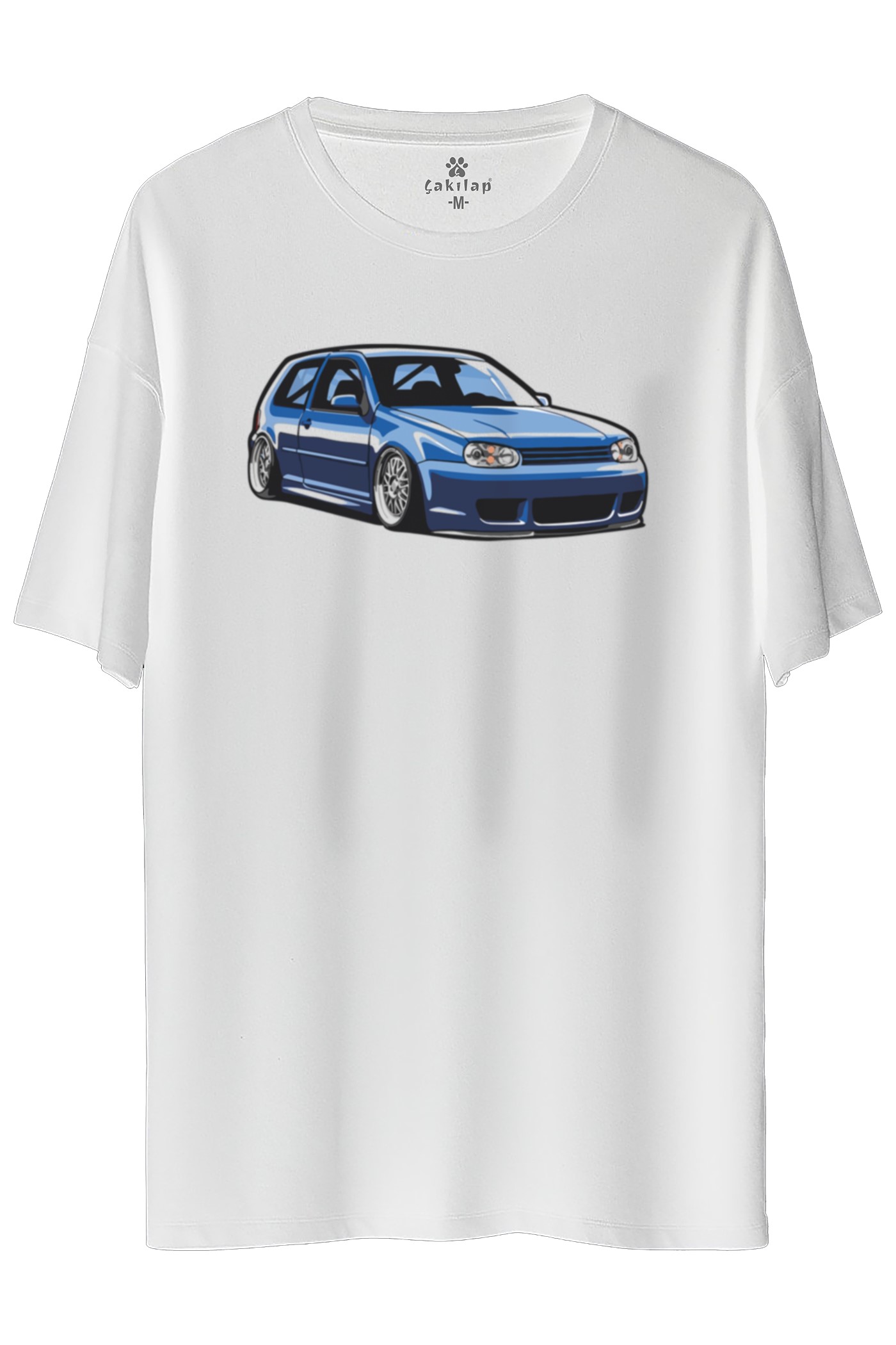 Vw Golf 4 Baskılı Oversize Tişört