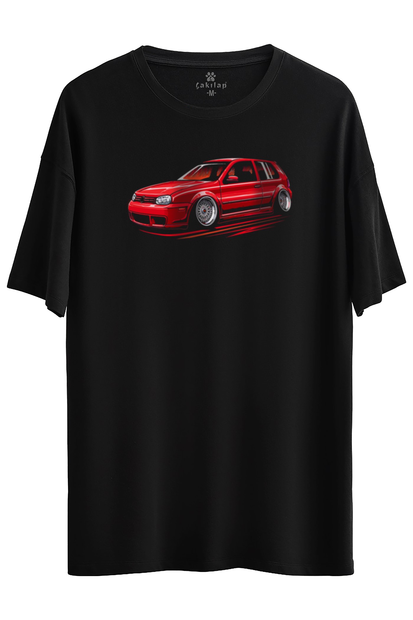 Vw Golf 4 Baskılı Oversize Tişört