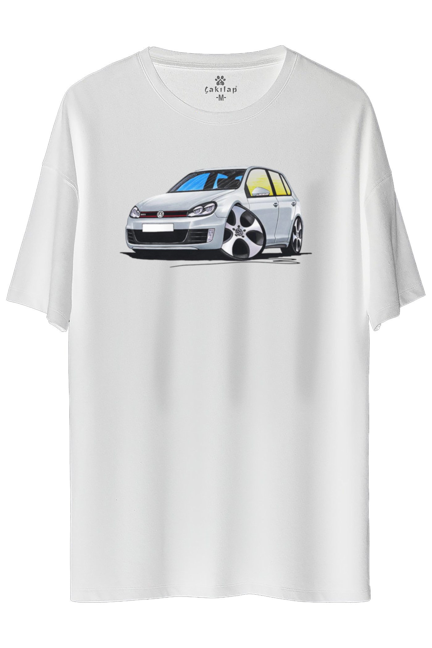 Vw Golf 6 Baskılı Oversize Tişört