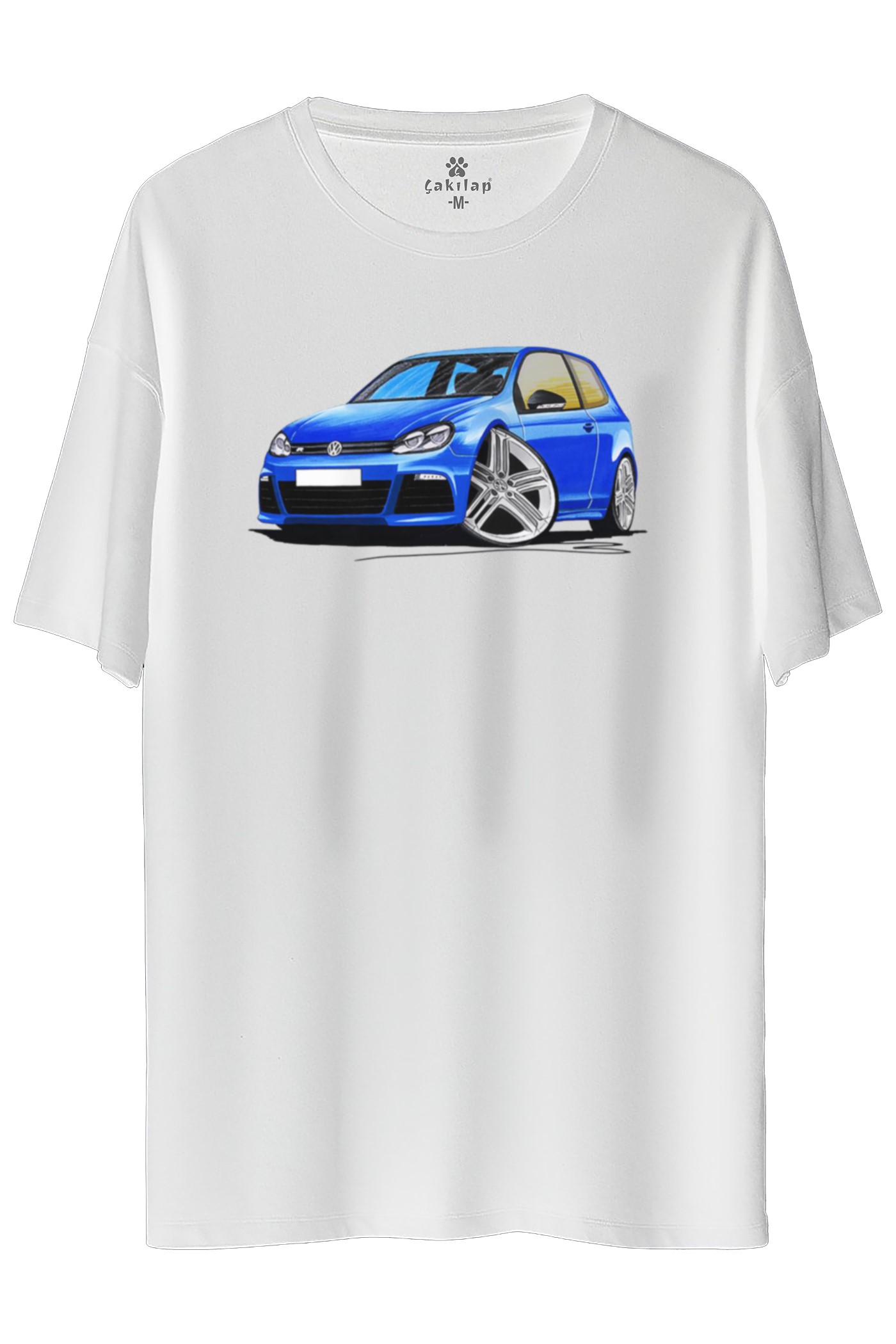 Vw Golf 6 Baskılı Oversize Tişört