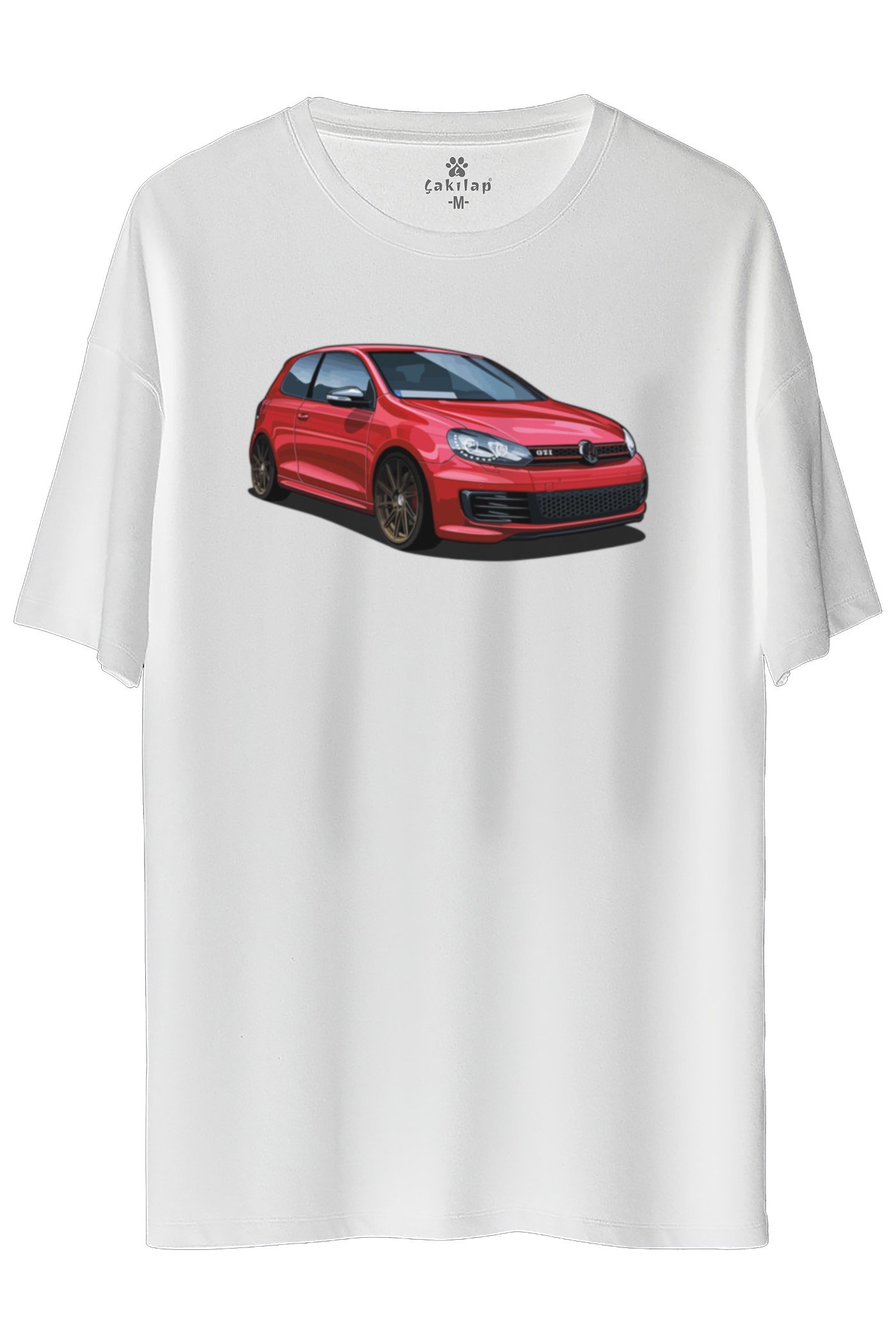 Vw Golf 6 Baskılı Oversize Tişört