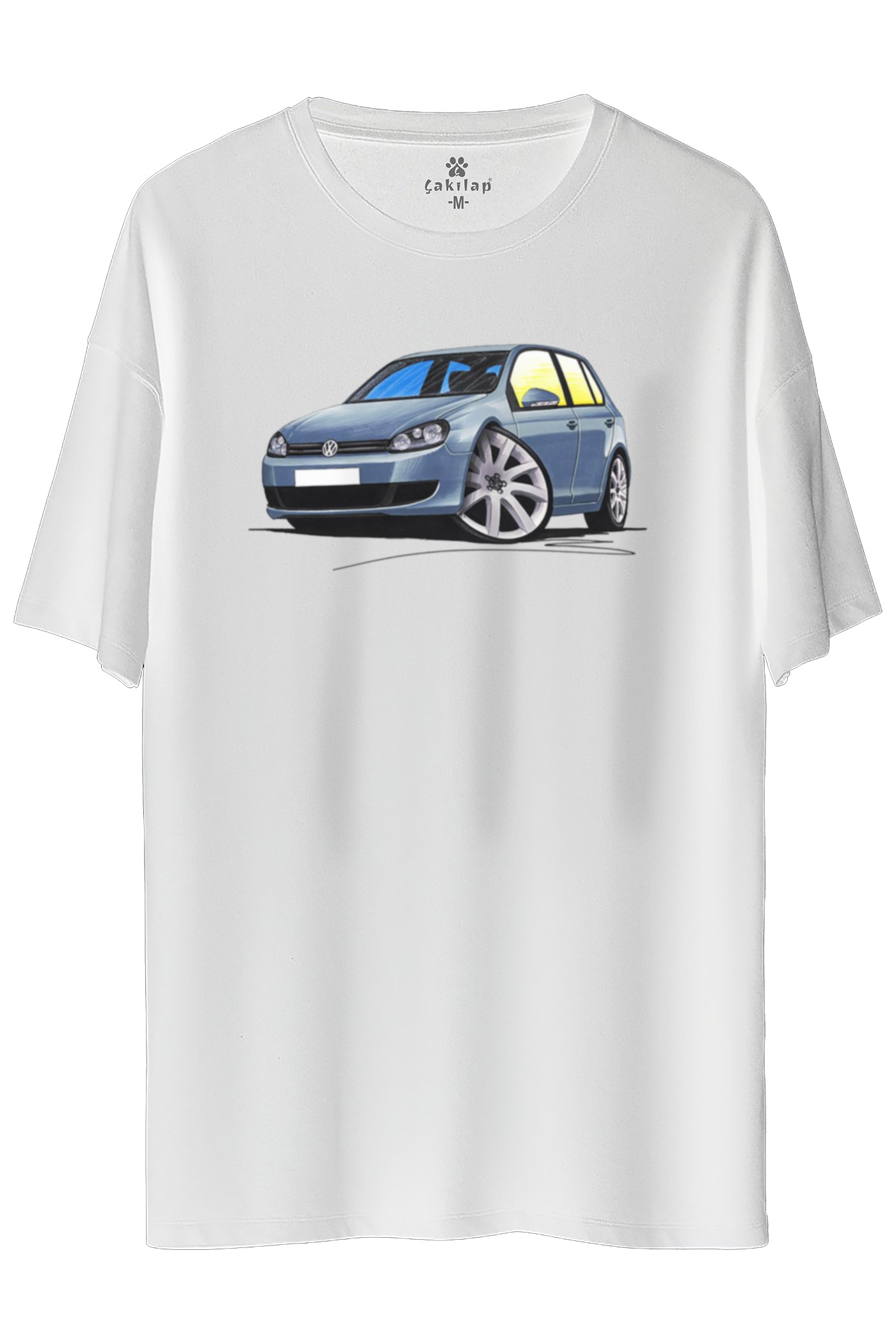 Vw Golf 6 Baskılı Oversize Tişört