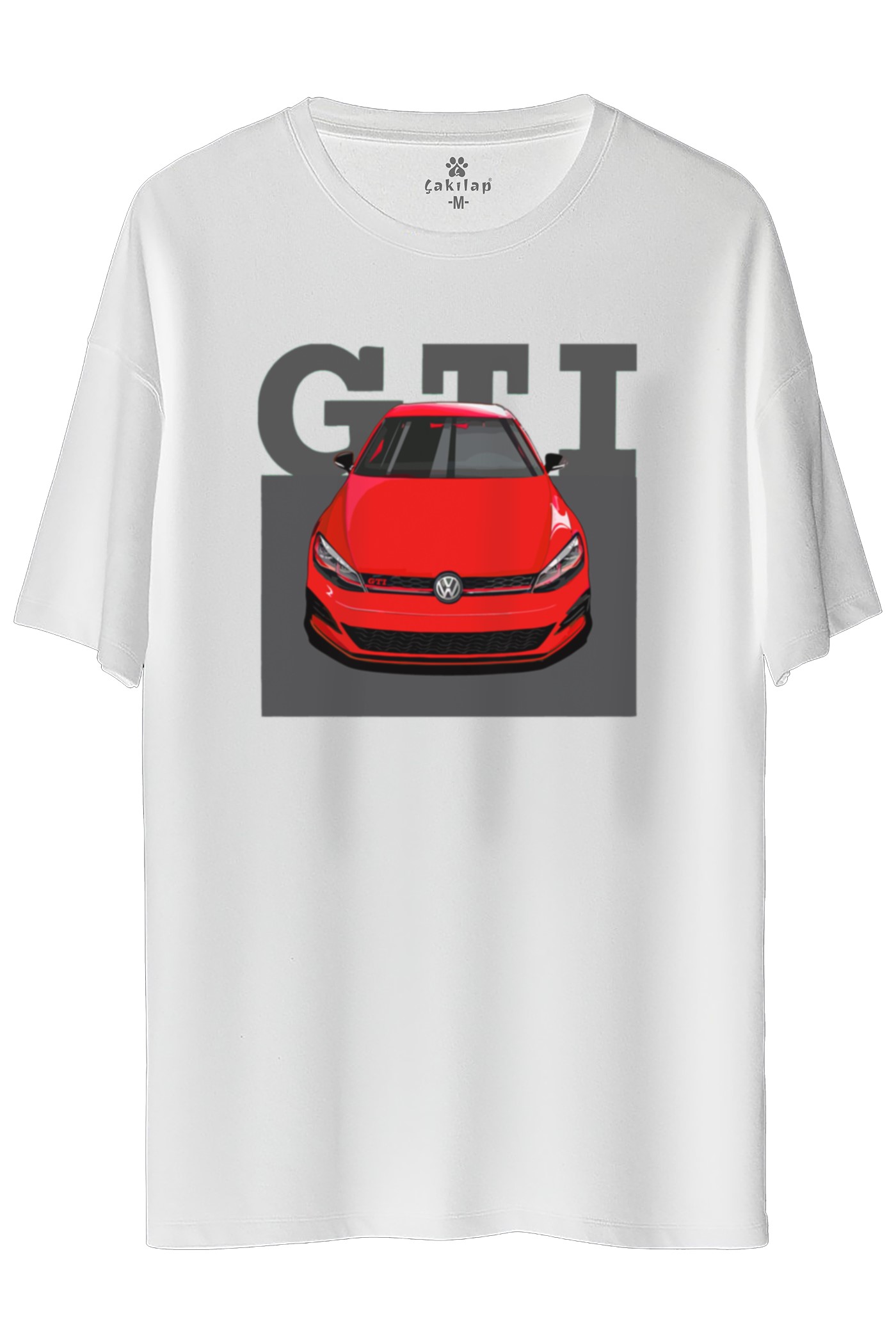 Vw Golf 7 Baskılı Oversize Tişört