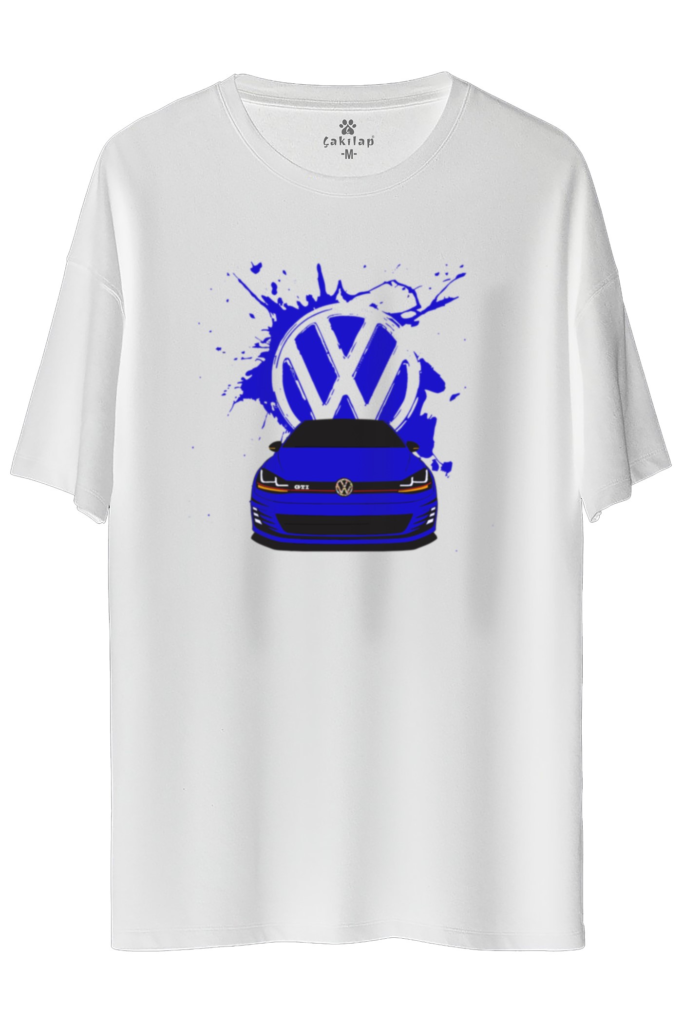 Vw Golf 7 Baskılı Oversize Tişört