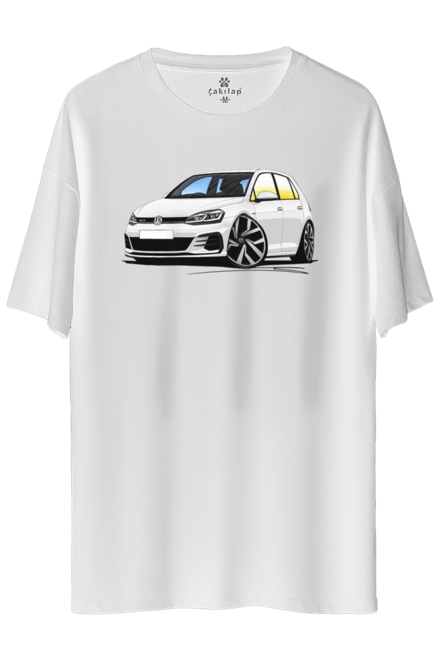 Vw Golf 7 Baskılı Oversize Tişört