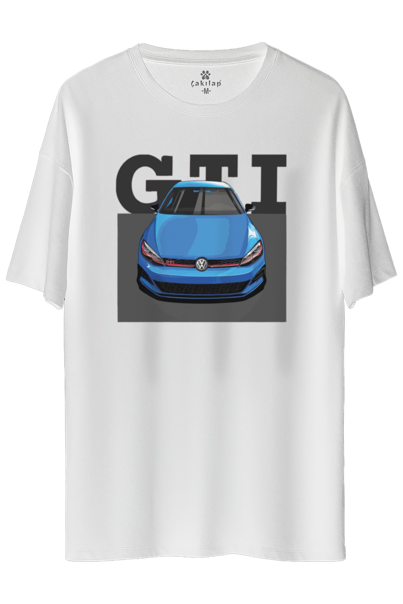 Vw Golf 7 Baskılı Oversize Tişört