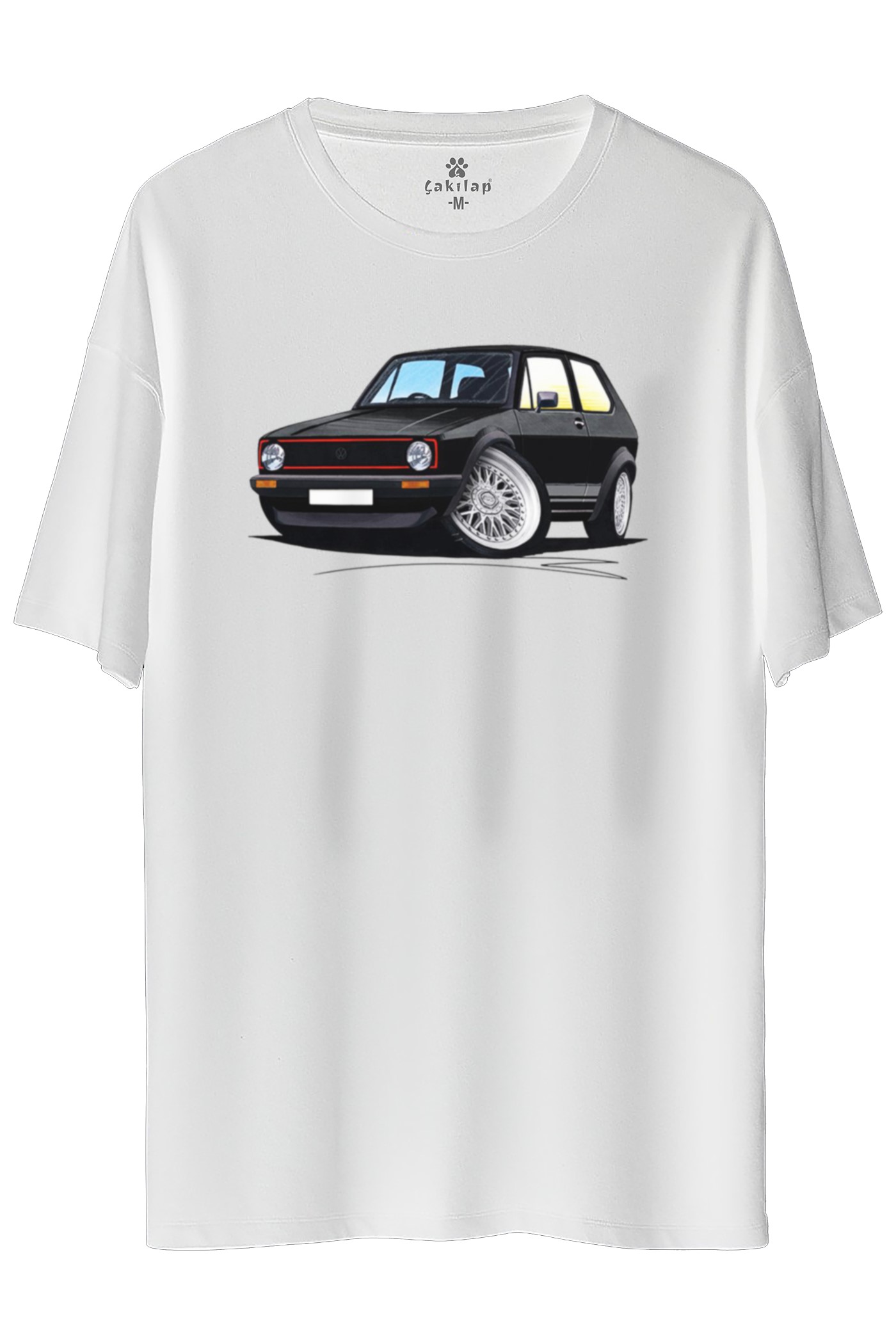 Vw Golf 1 Baskılı Oversize Tişört