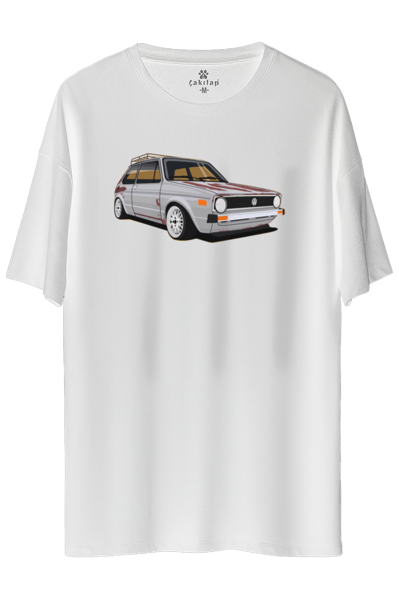 Vw Golf 1 Baskılı Oversize Tişört