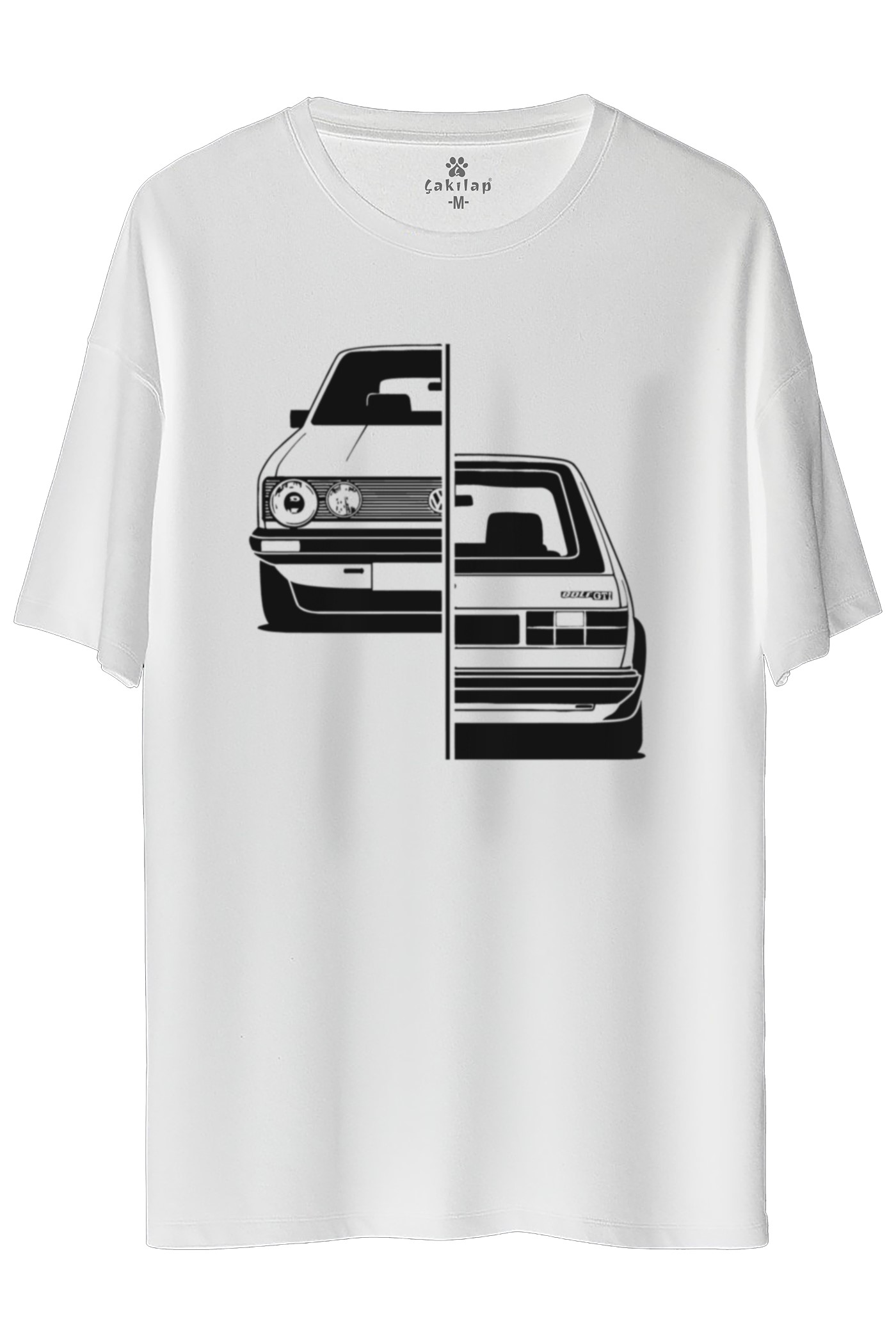 Vw Golf 1 Baskılı Oversize Tişört