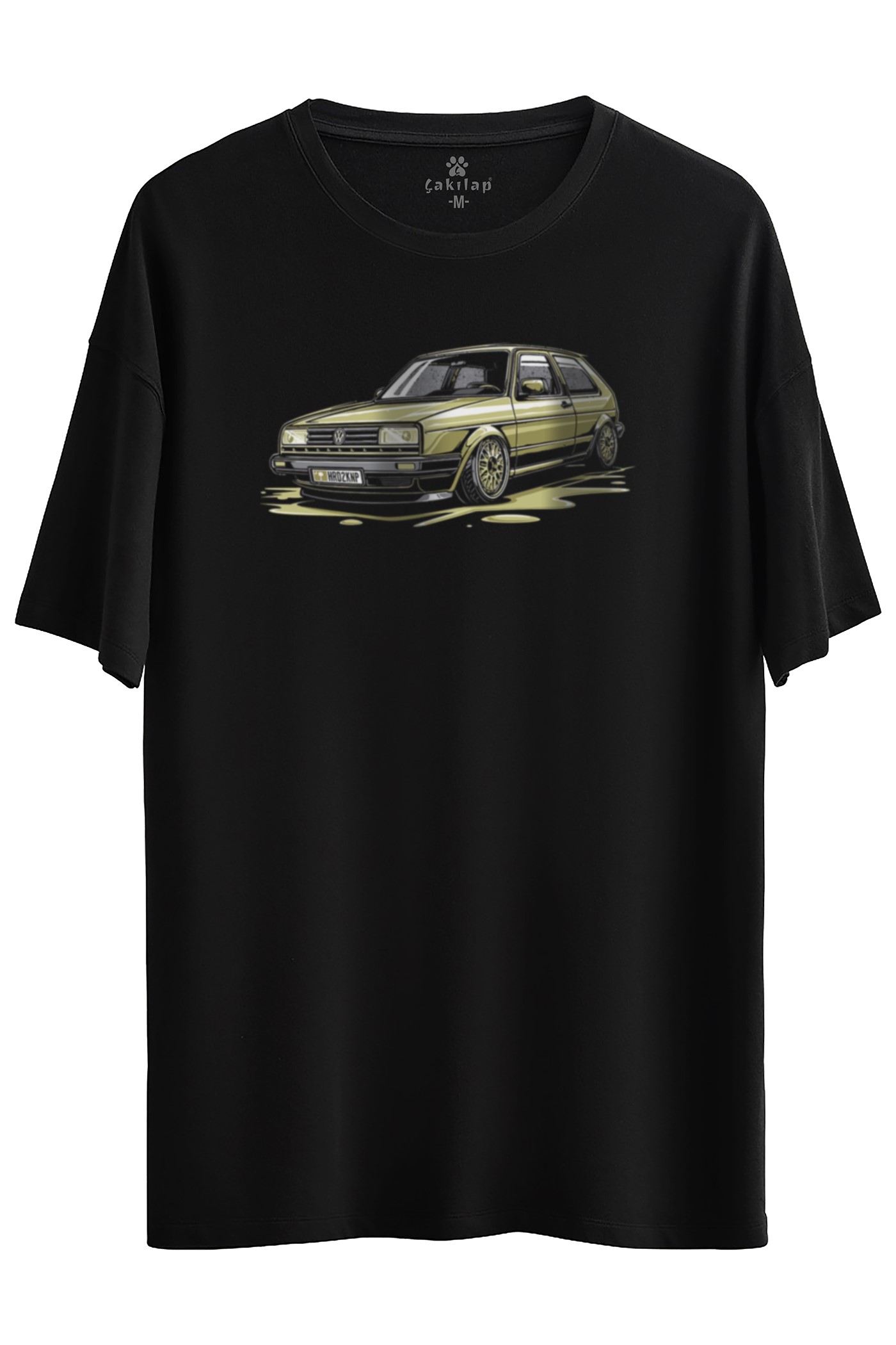 Vw Golf 1 Baskılı Oversize Tişört