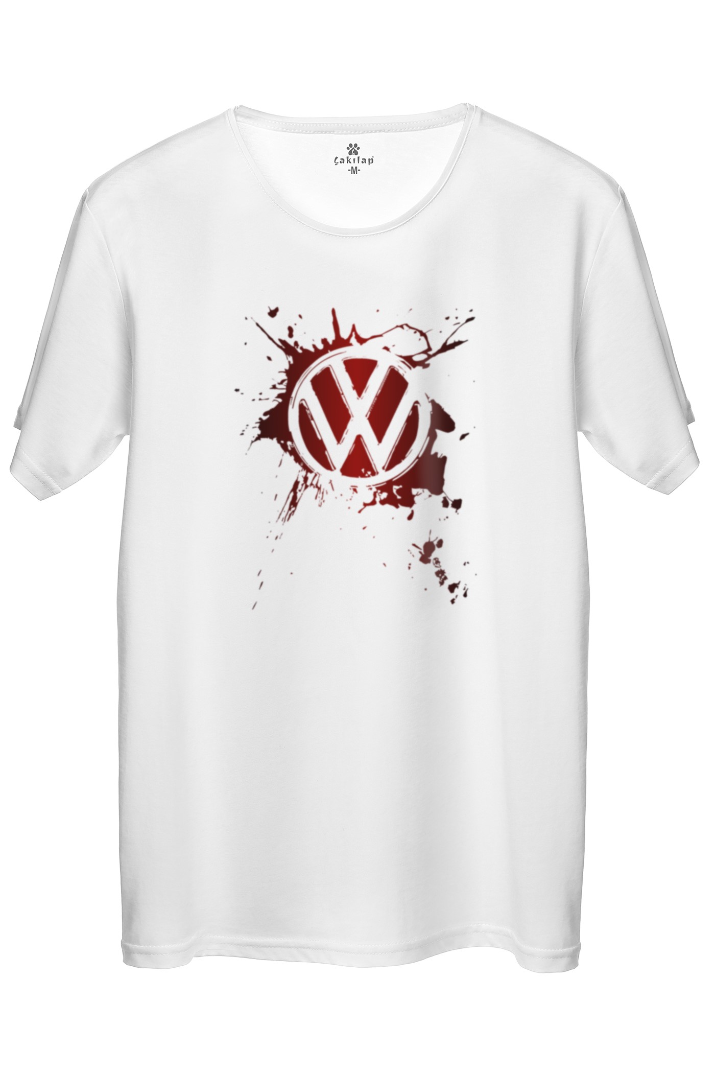 Vw Logo Baskılı Regular Tişört