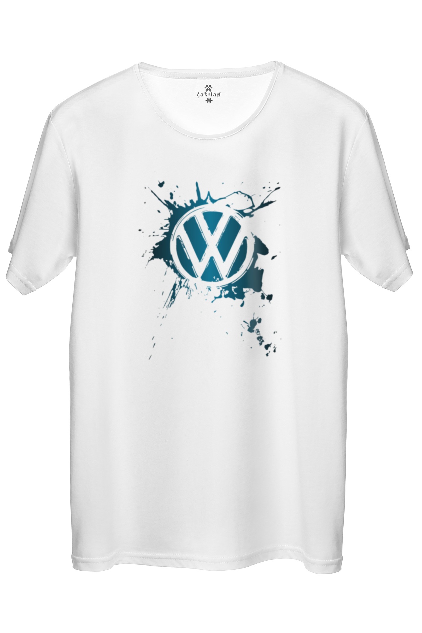 Vw Logo Baskılı Regular Tişört