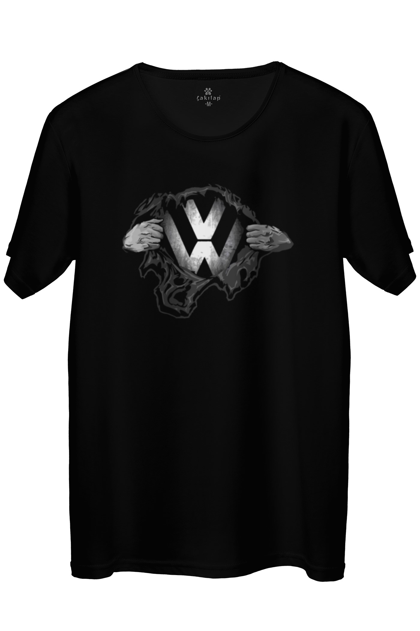 Vw Logo Baskılı Regular Tişört