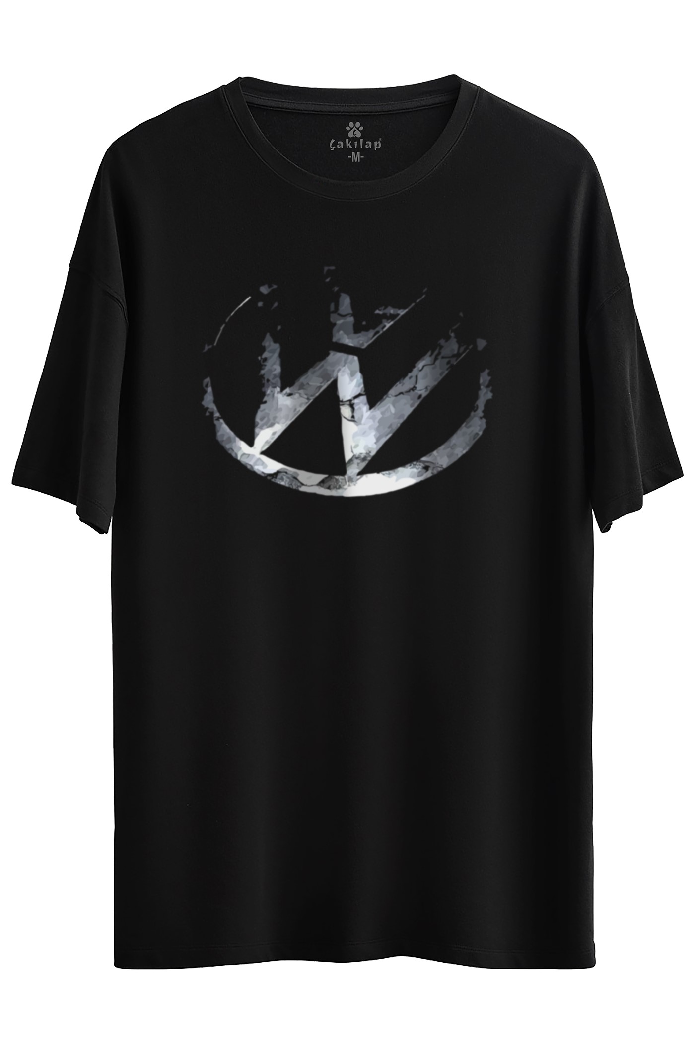 Vw Logo Baskılı Oversize Tişört