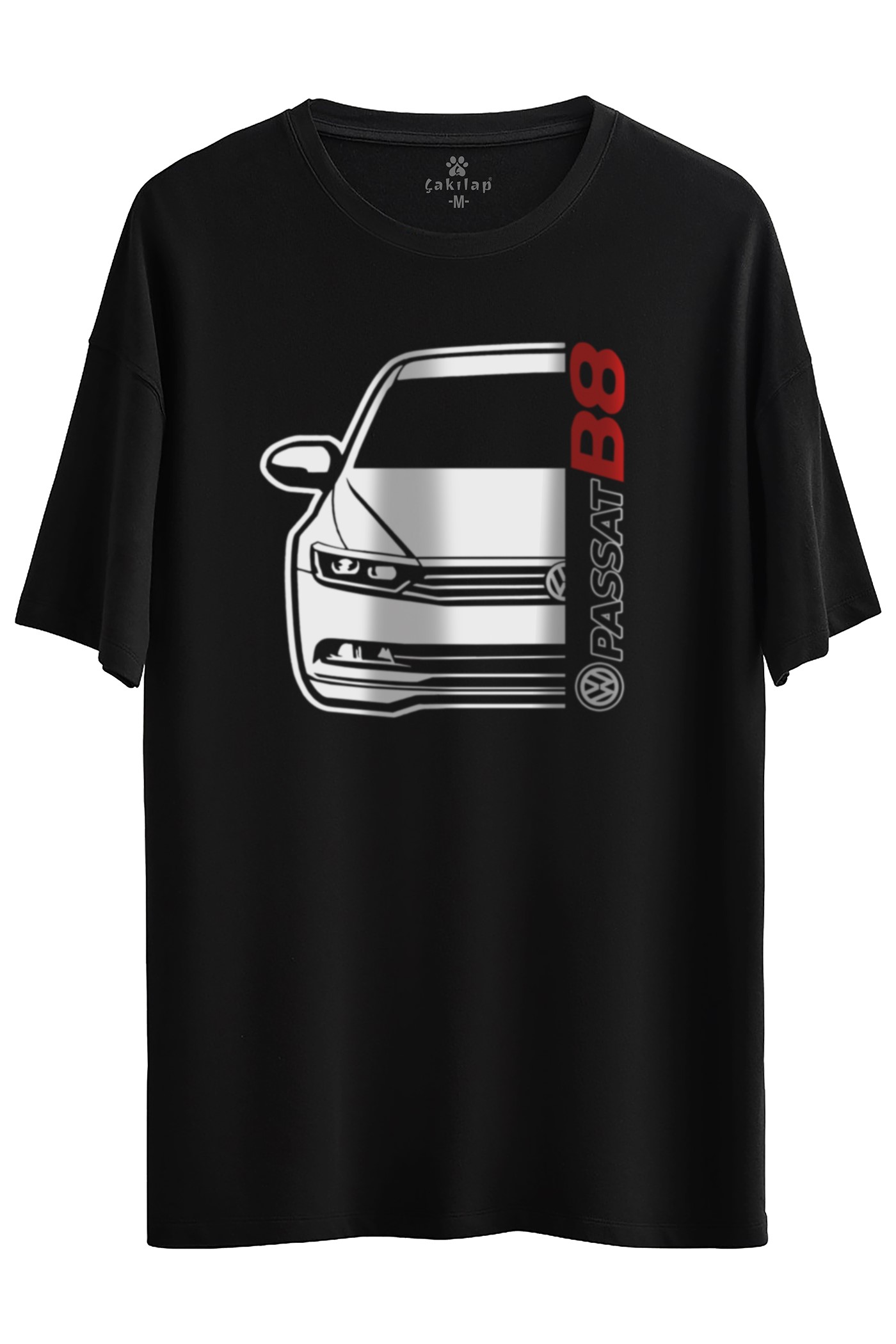 Vw Passat B8 Baskılı Oversize Tişört