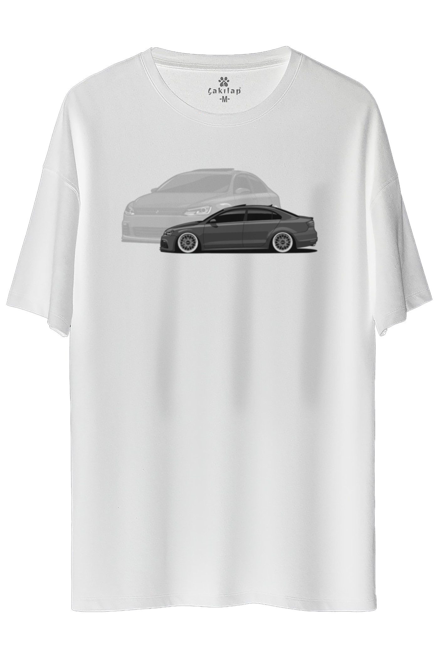 Vw jetta Mk6 Baskılı Oversize Tişört