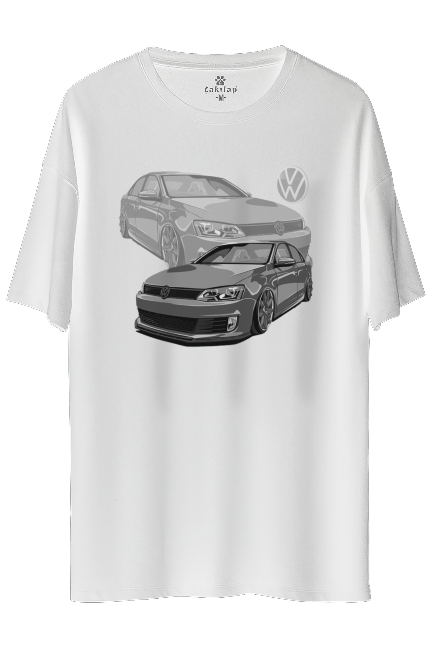 Vw jetta Mk6 Baskılı Oversize Tişört