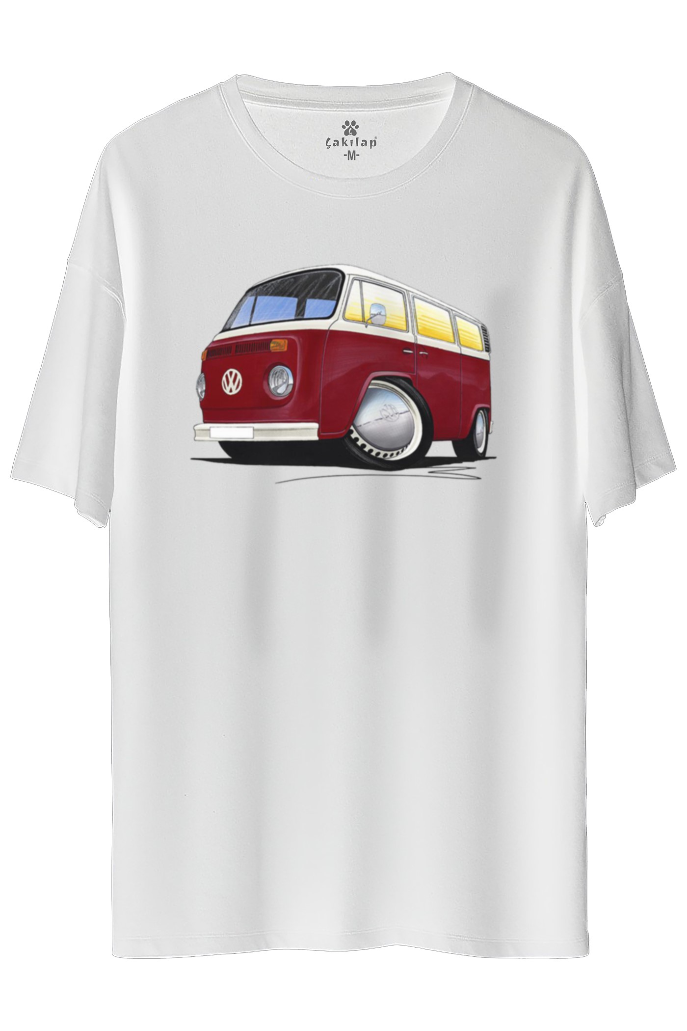 Vw Transporter T2 Baskılı Oversize Tişört