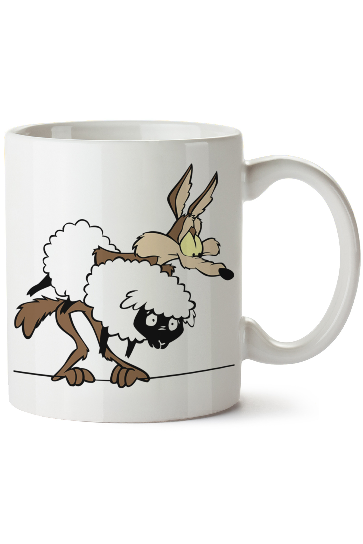 Wile E Coyote Baskılı Porselen Kupa Bardak