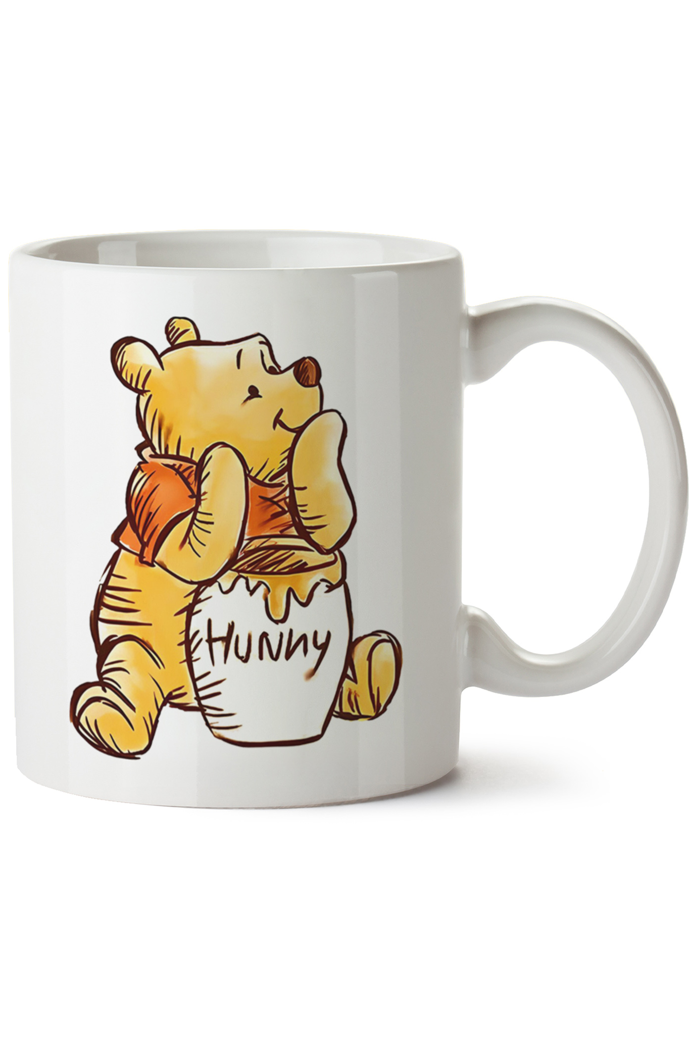 Winnie The Pooh Baskılı Porselen Kupa Bardak