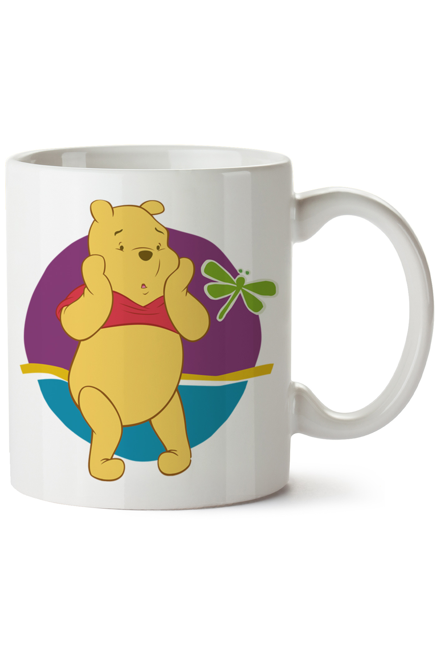 Winnie The Pooh Baskılı Porselen Kupa Bardak