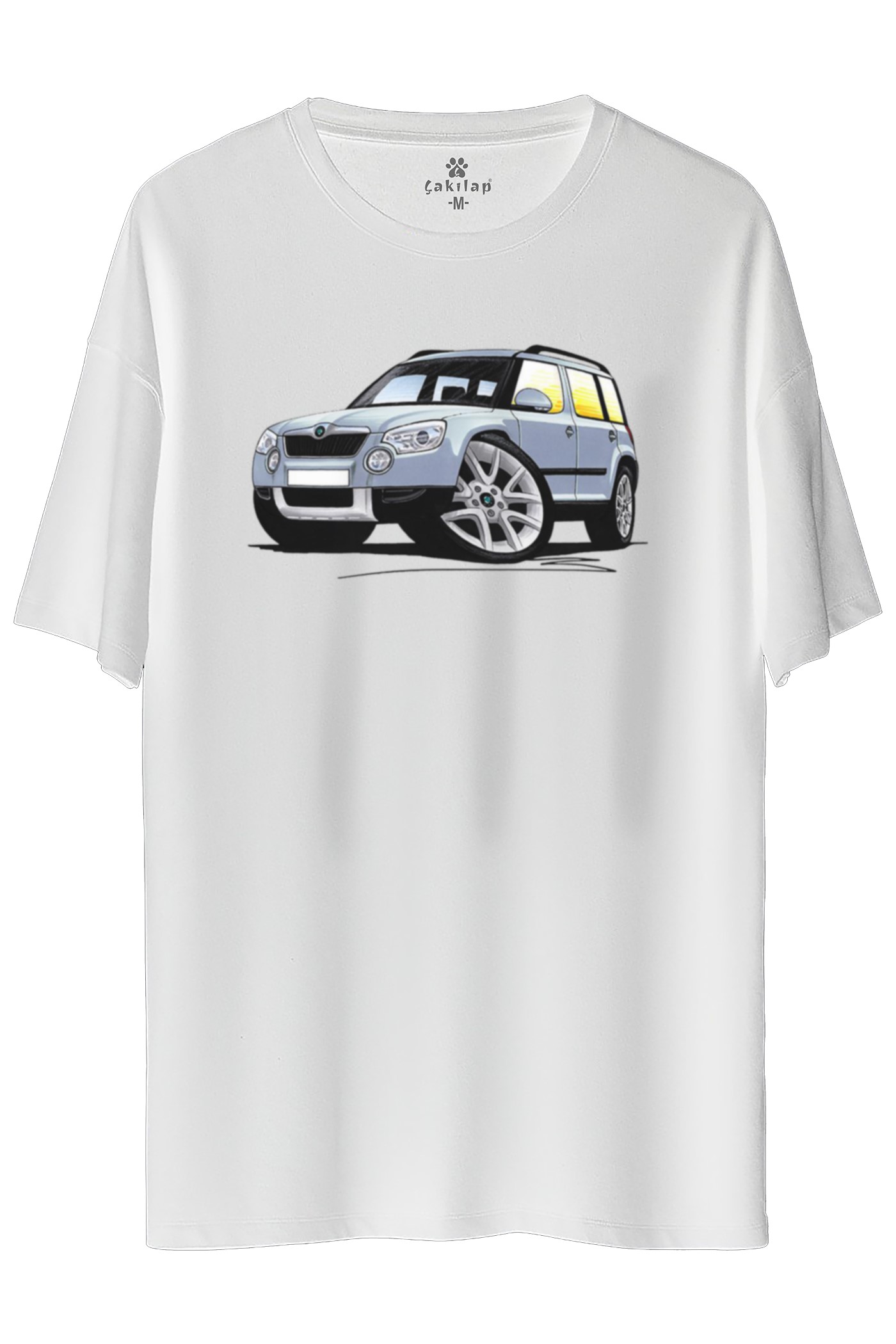 Skoda Yeti Baskılı Oversize Tişört