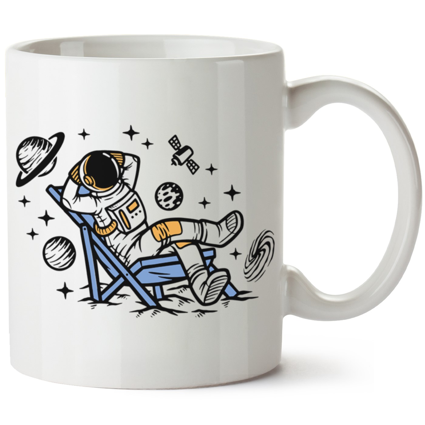 Astronot Baskılı Porselen Kupa Bardak