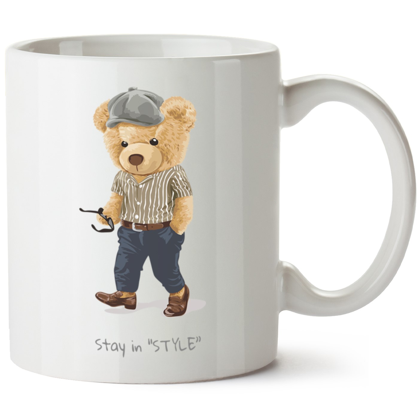 Ayıcık Baskılı Porselen Kupa Bardak