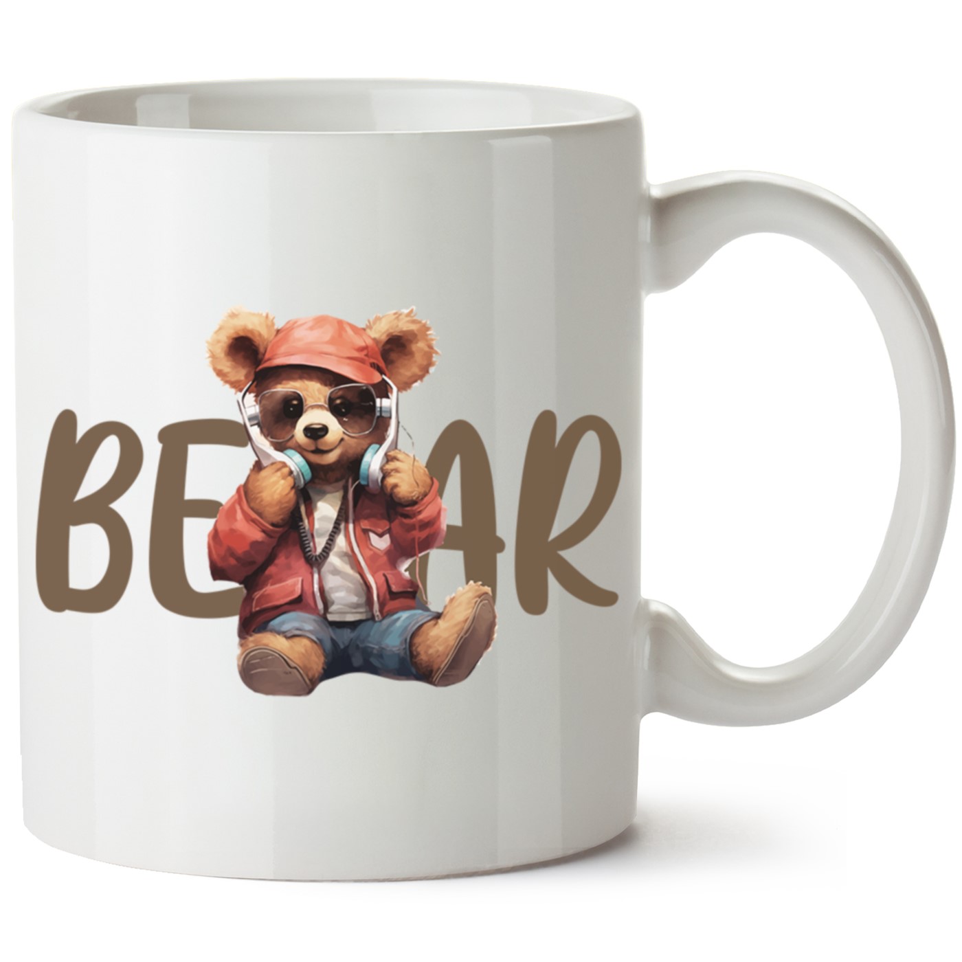 Ayıcık Baskılı Porselen Kupa Bardak