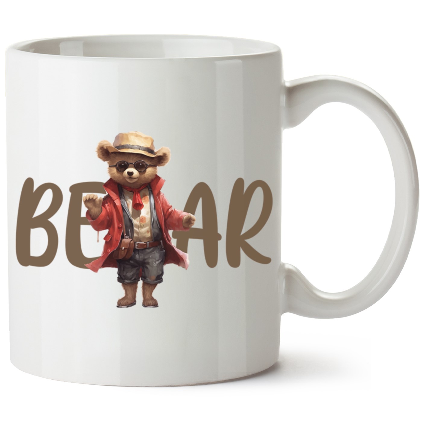 Ayıcık Baskılı Porselen Kupa Bardak