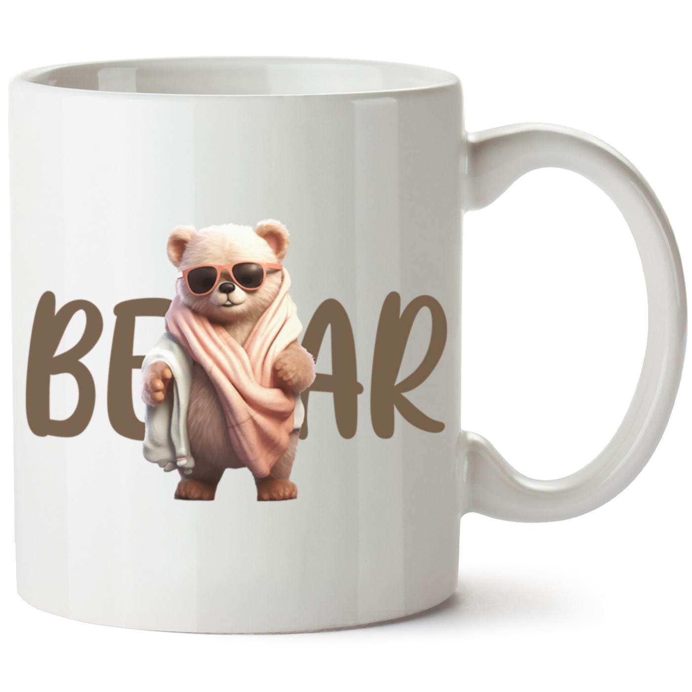 Ayıcık Baskılı Porselen Kupa Bardak