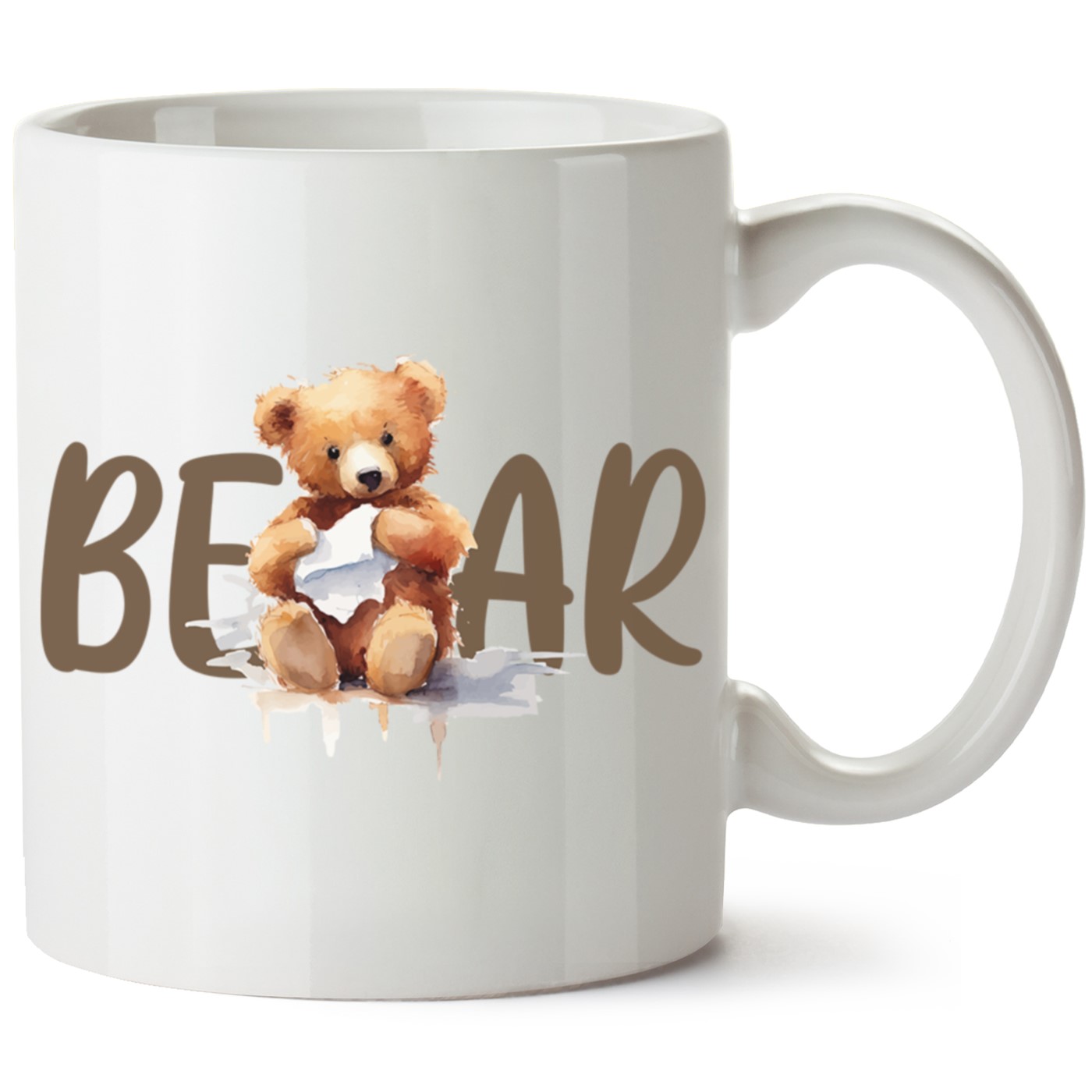 Ayıcık Baskılı Porselen Kupa Bardak