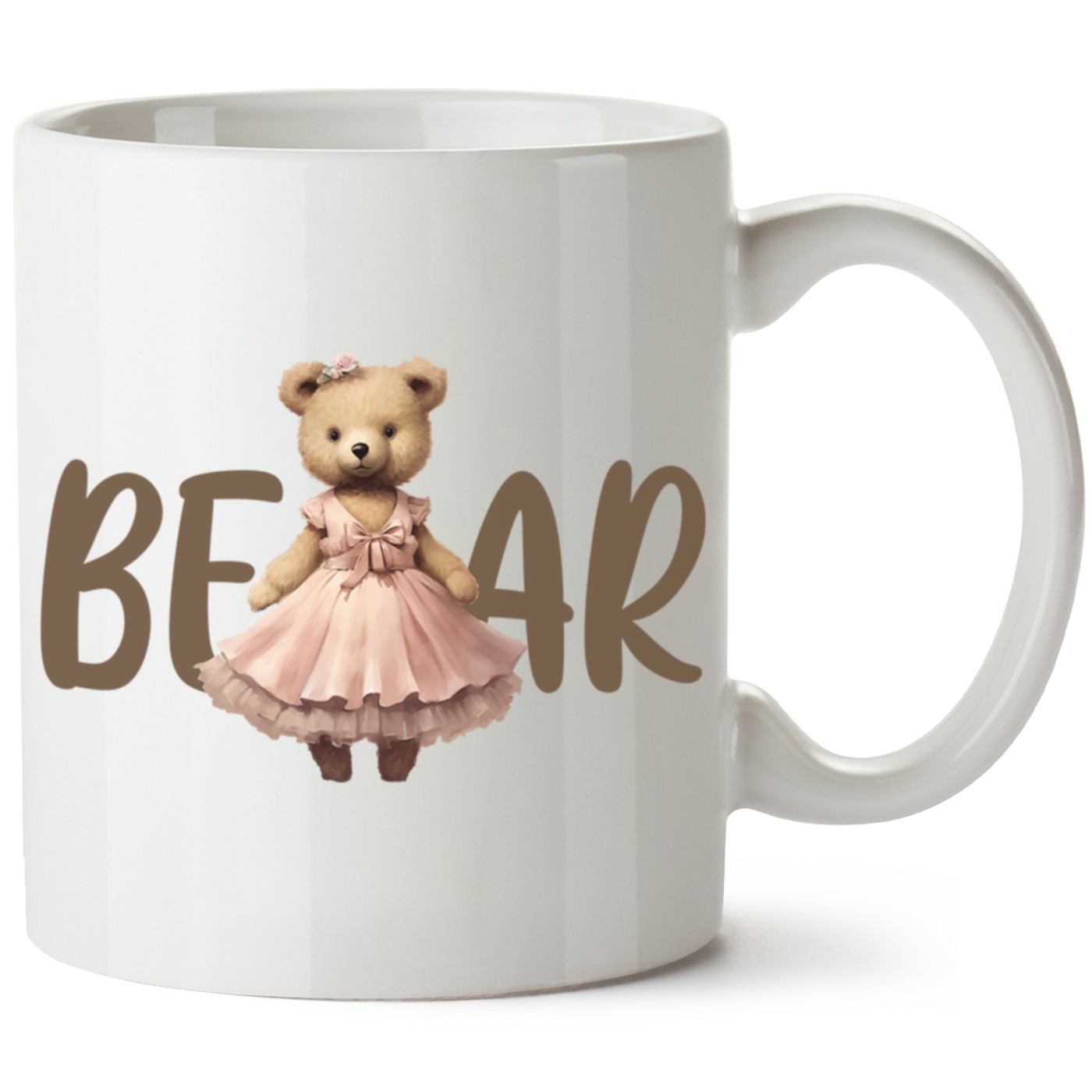 Ayıcık Baskılı Porselen Kupa Bardak