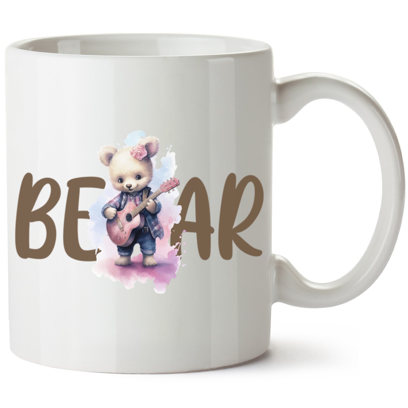 Ayıcık Baskılı Porselen Kupa Bardak