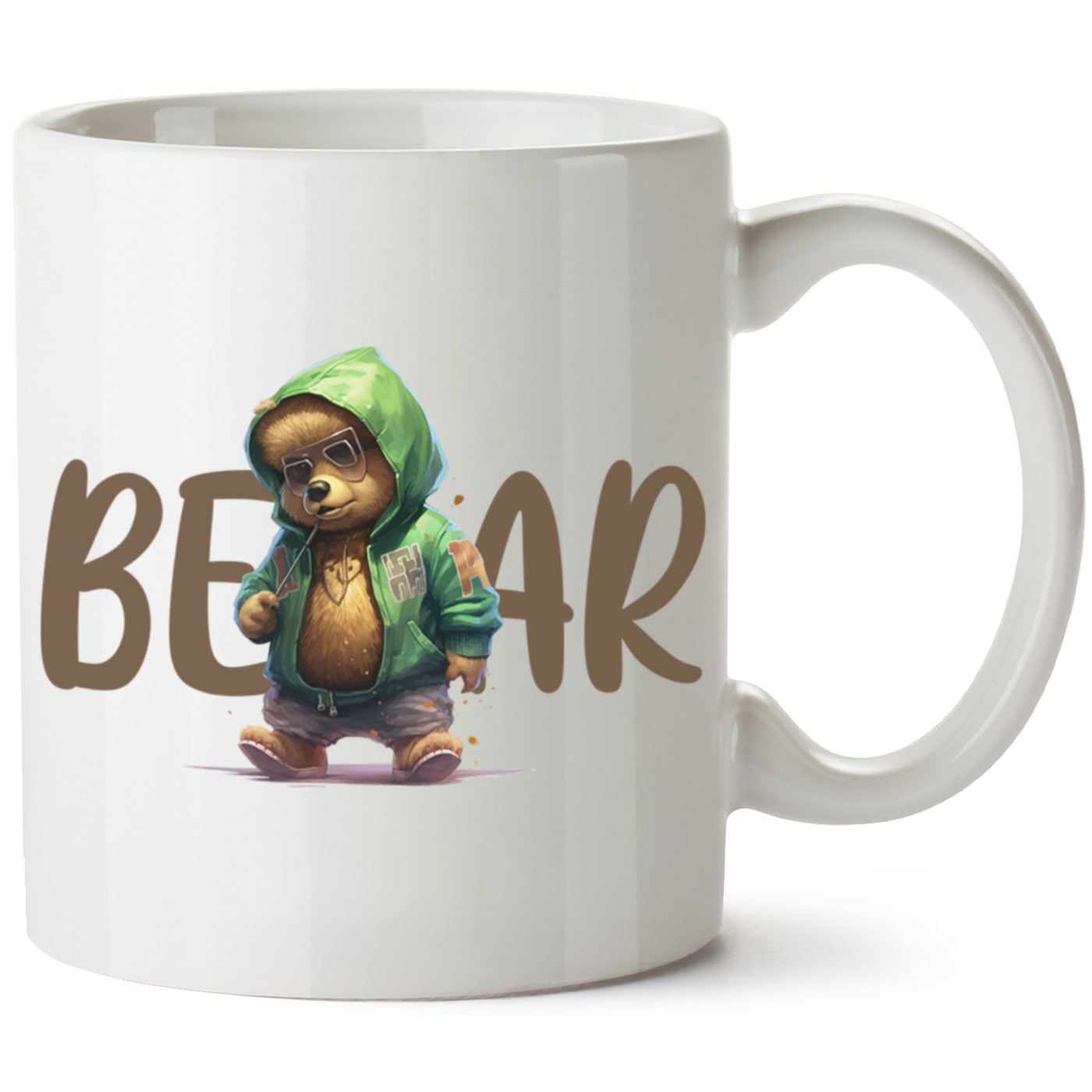 Ayıcık Baskılı Porselen Kupa Bardak