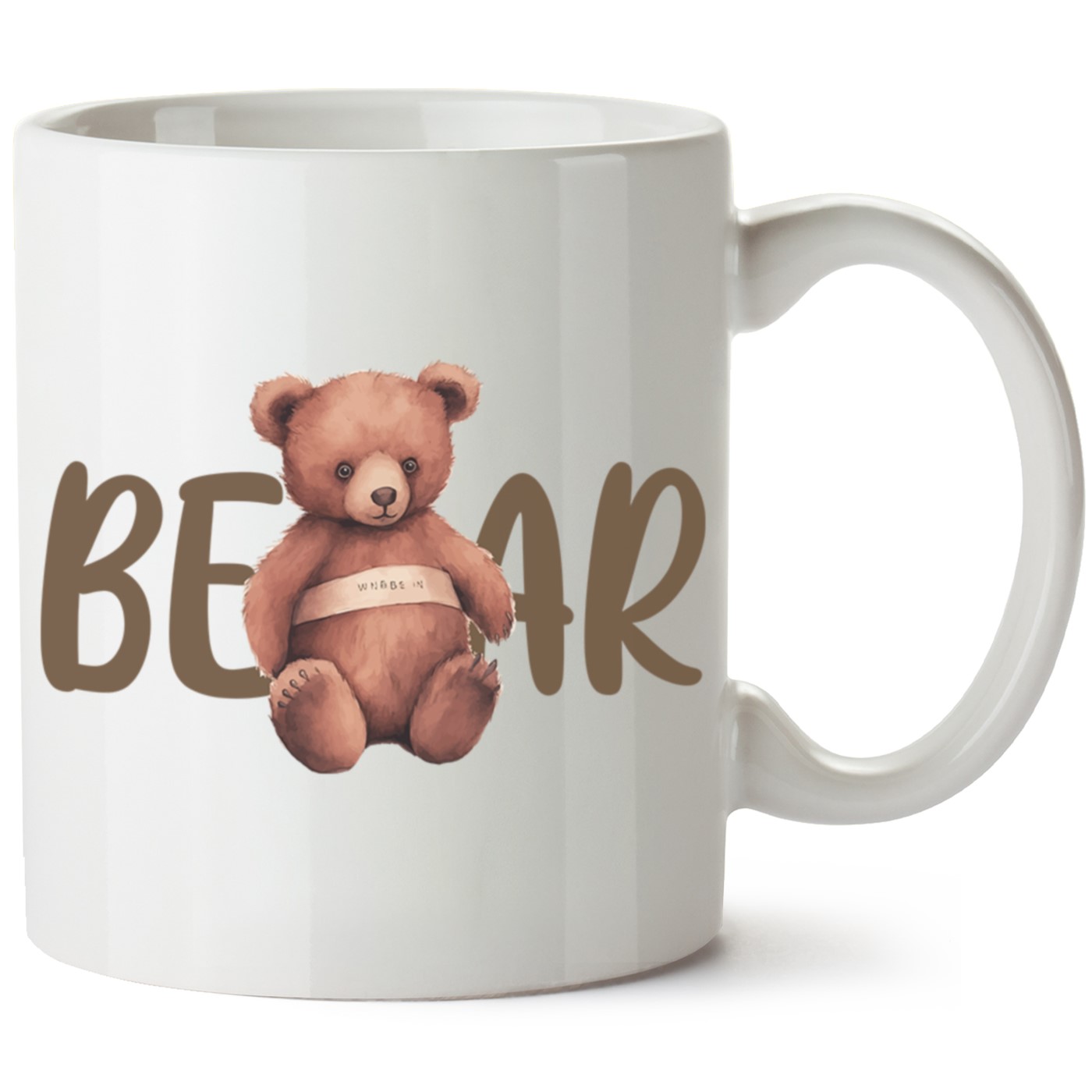 Ayıcık Baskılı Porselen Kupa Bardak