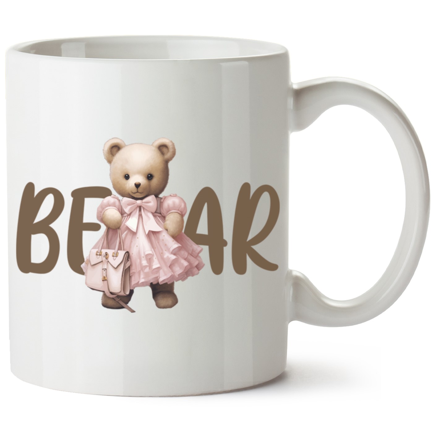 Ayıcık Baskılı Porselen Kupa Bardak