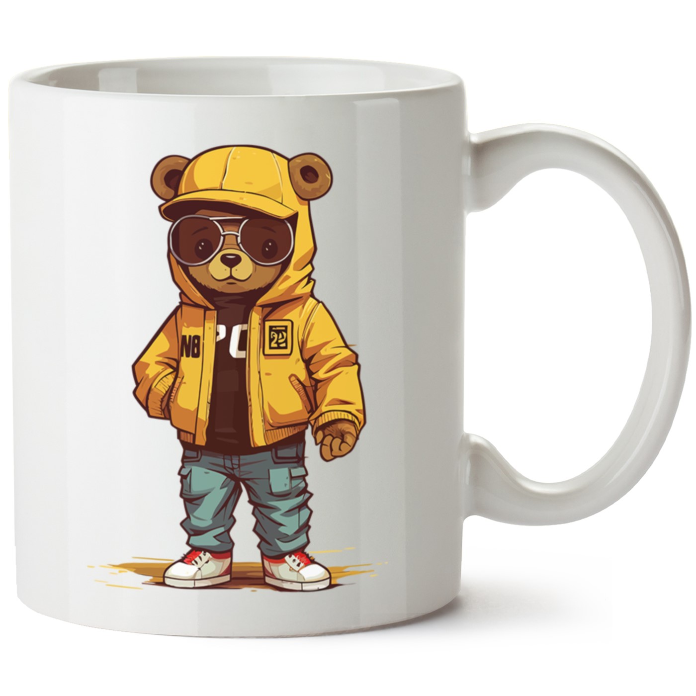 Ayıcık Baskılı Porselen Kupa Bardak