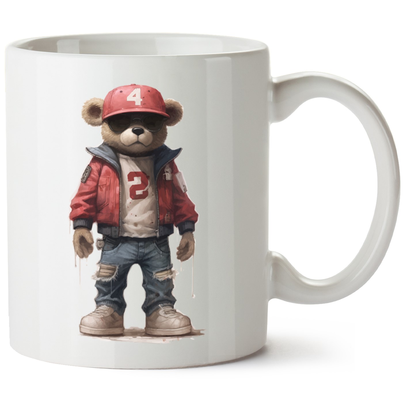 Ayıcık Baskılı Porselen Kupa Bardak