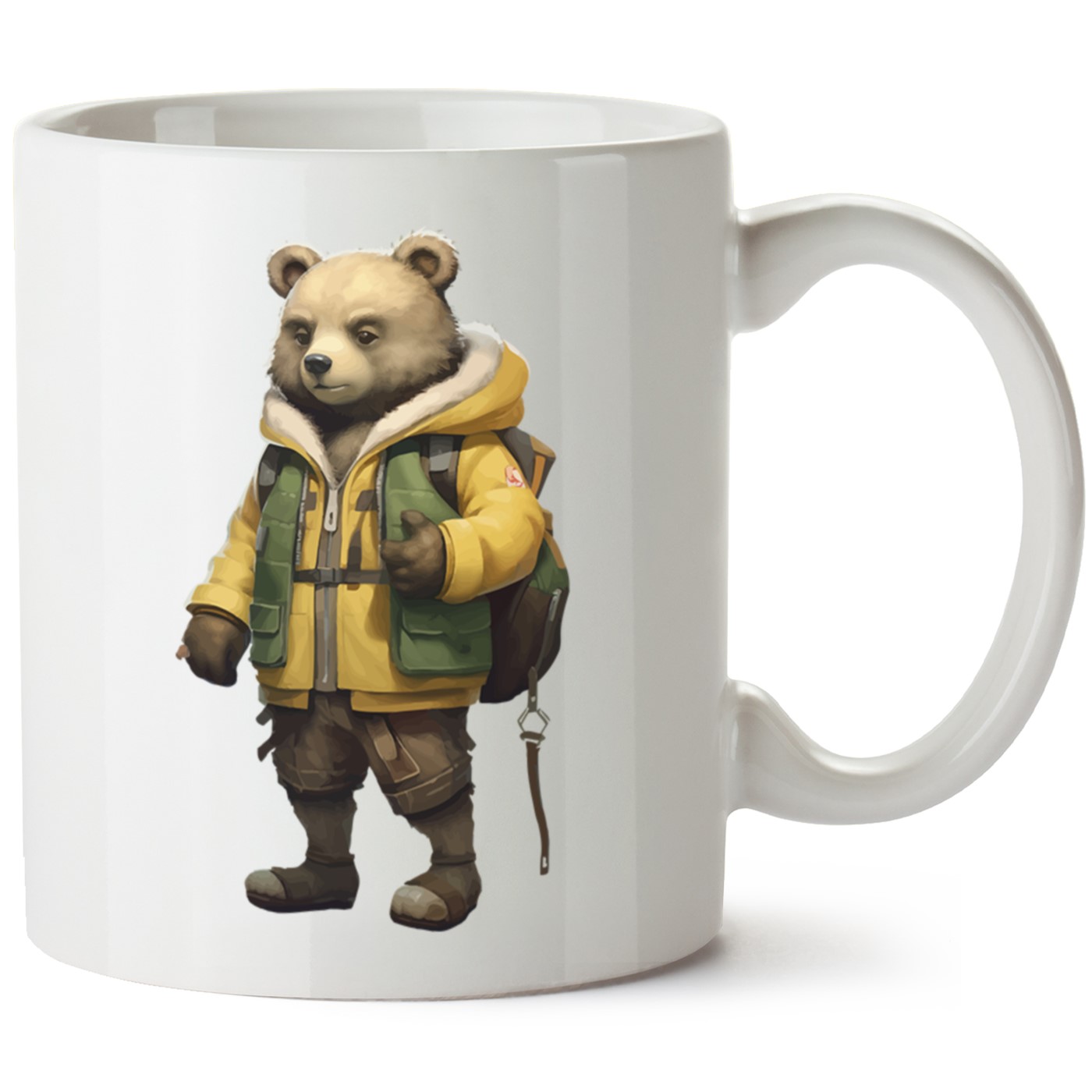 Ayıcık Baskılı Porselen Kupa Bardak