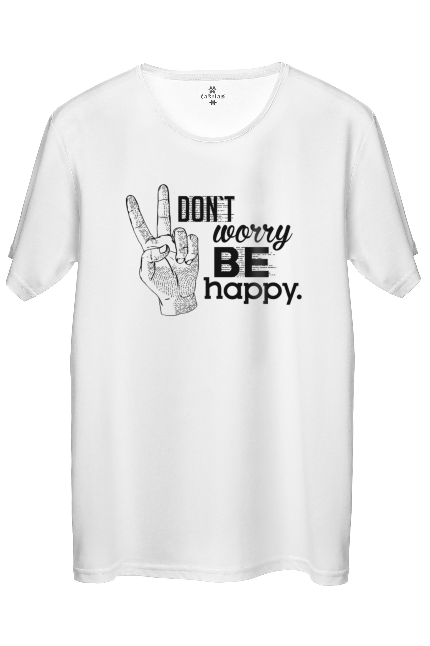 Don't Worry Be Happy  Baskılı Regular Tişört