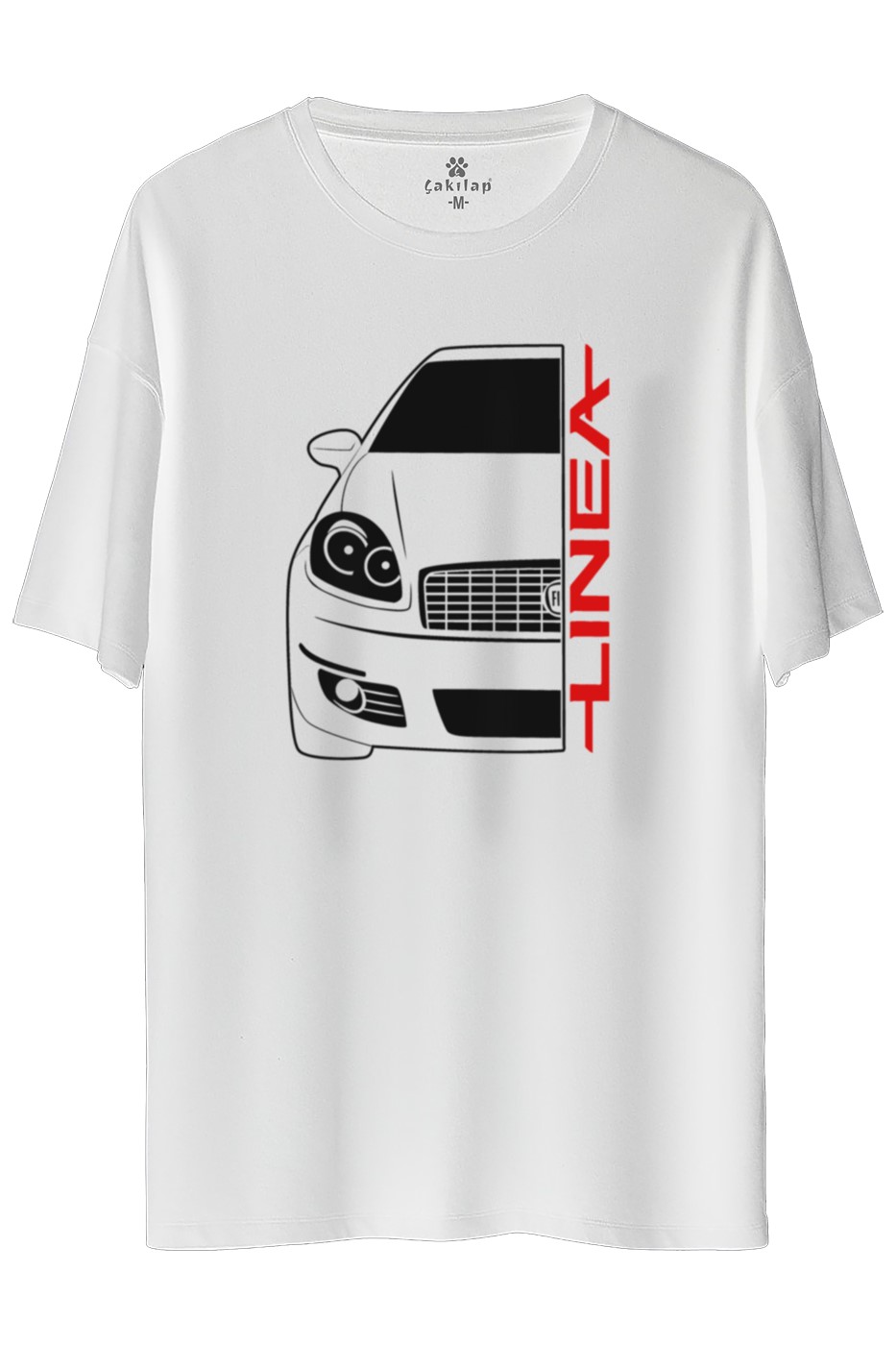 Fiat Linea  Baskılı Oversize Tişört