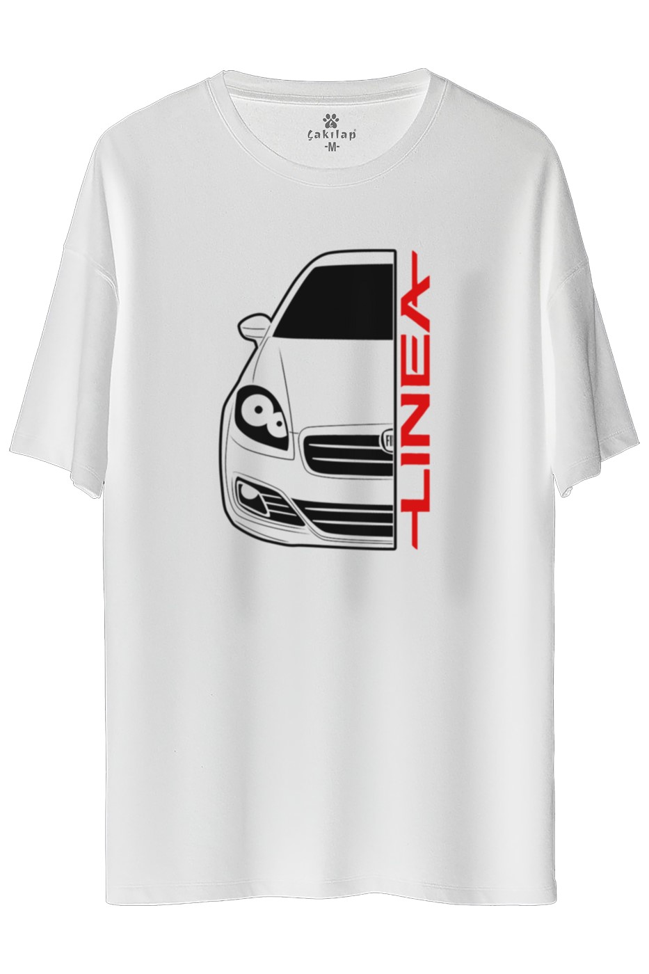 Fiat Linea  Baskılı Oversize Tişört