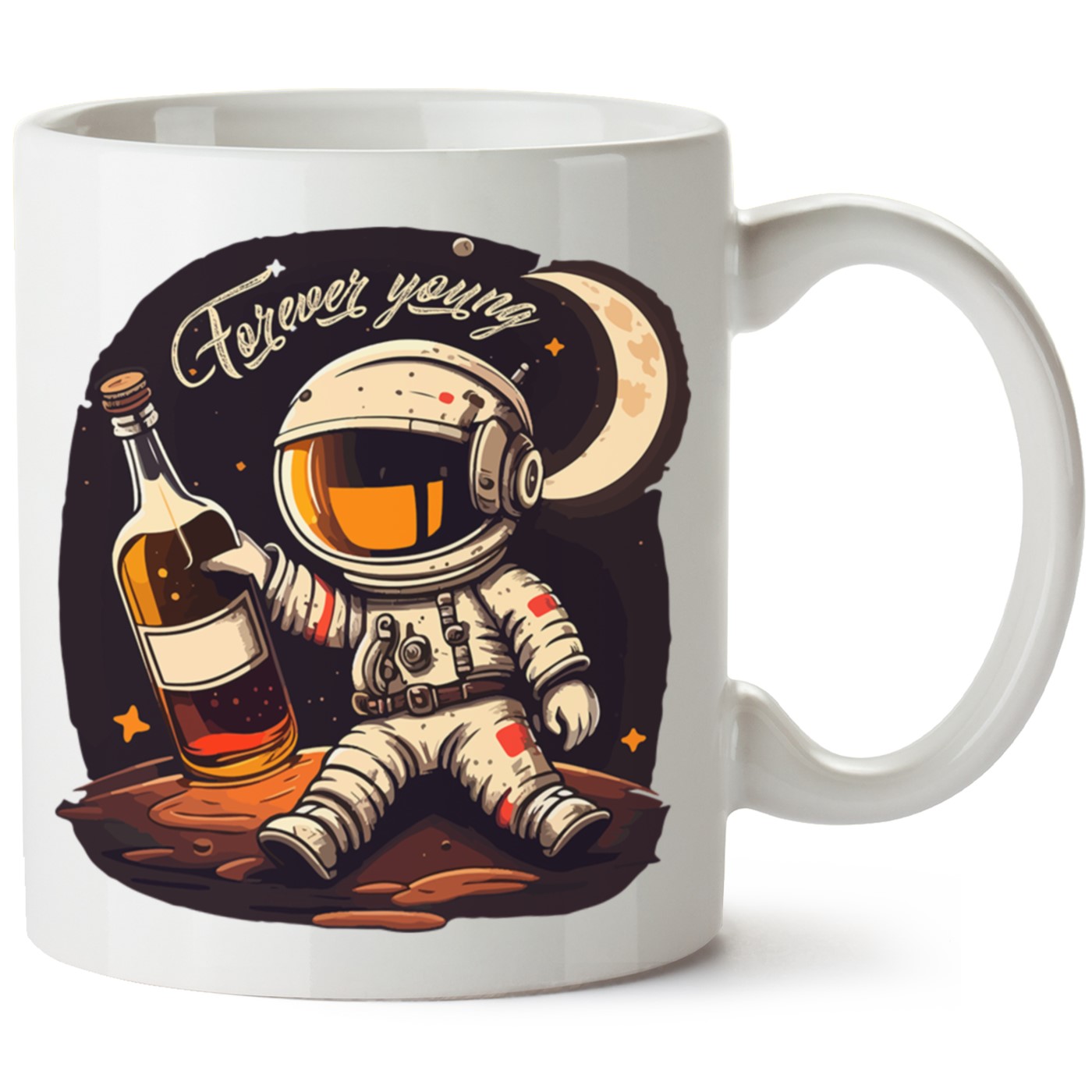 Forever Young Baskılı Porselen Kupa Bardak