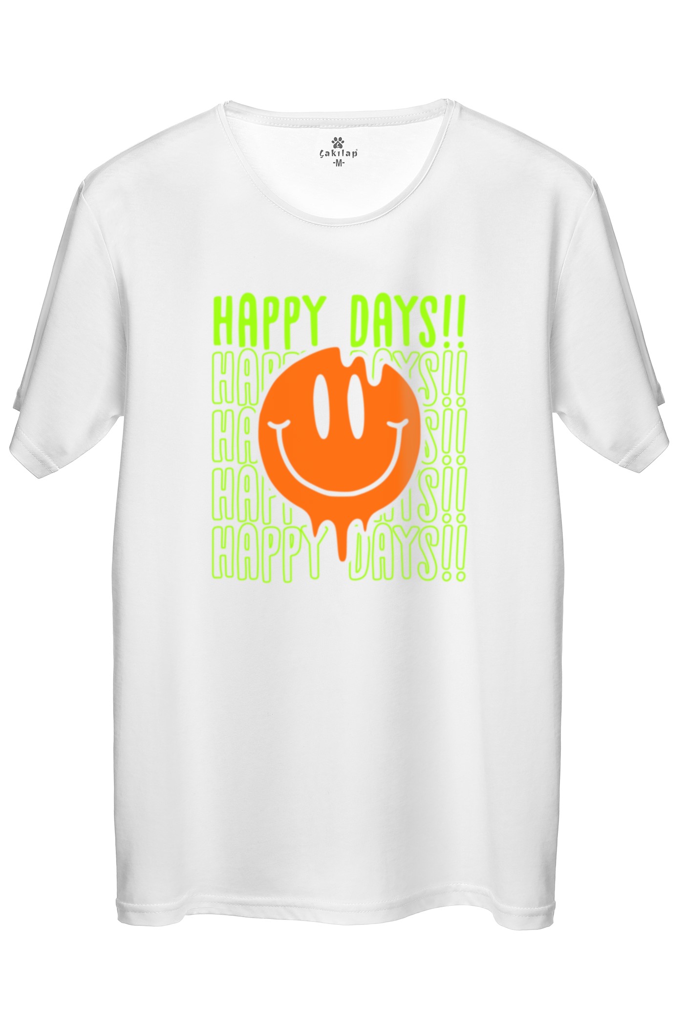 Hapy Days  Baskılı Regular Tişört