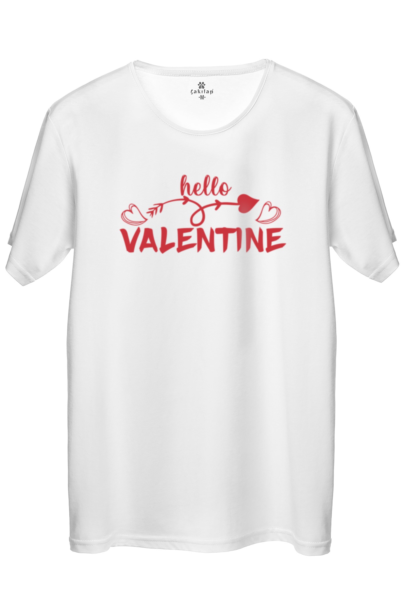 Hello Valentine  Baskılı Regular Tişört